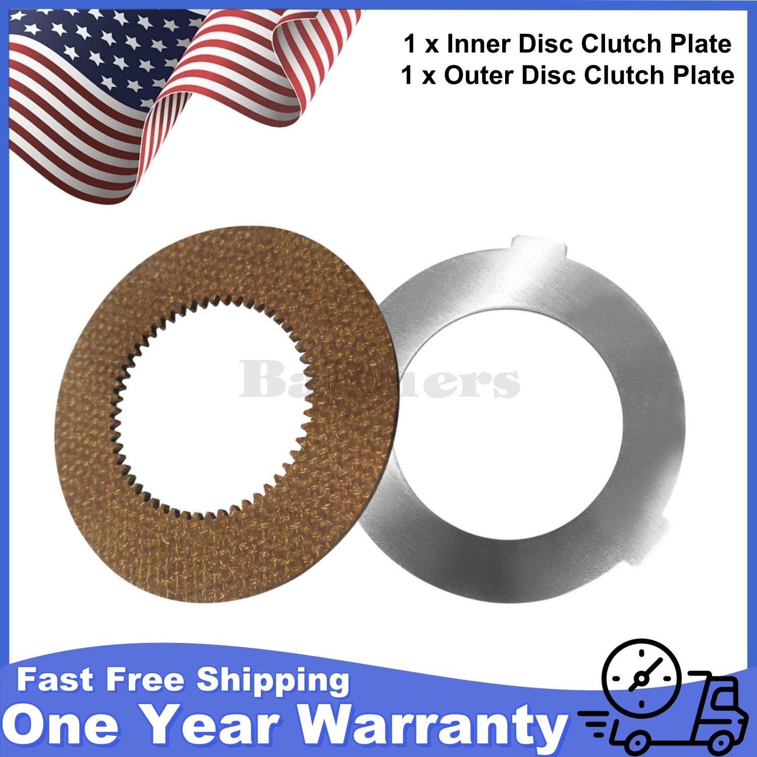 873117 & 064432 INNER/OUTER CLUTCH DISCS FOR HOBART CLASSIC M802/V1401 MIXERS