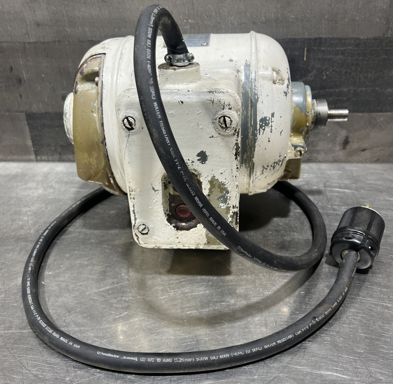 Genuine Vintage Hobart S-601 60 Qt Dough Mixer Motor. 3 Ph 1 HP 208V 1725 RPM