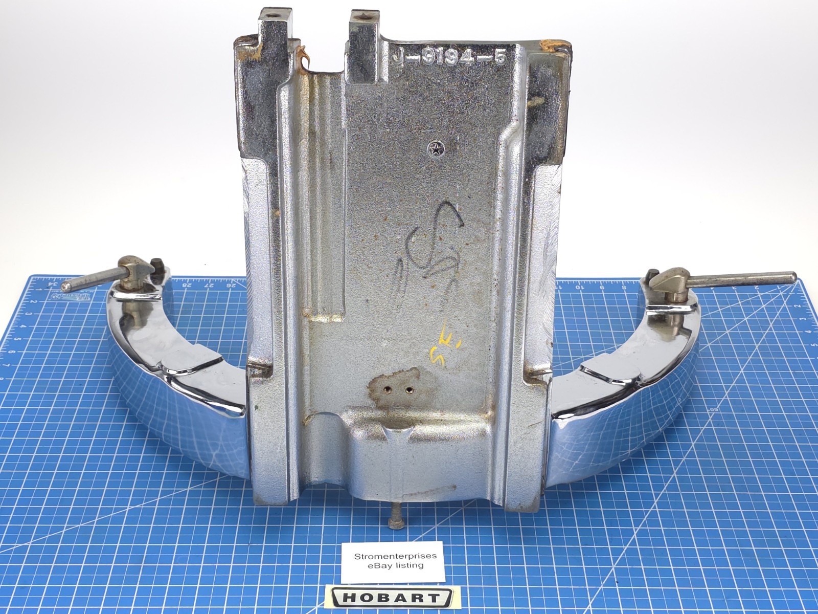 OEM CHROME Hobart 60 Qt H600 Bowl Lift Bracket Arm Cradle Yoke W/ Locks