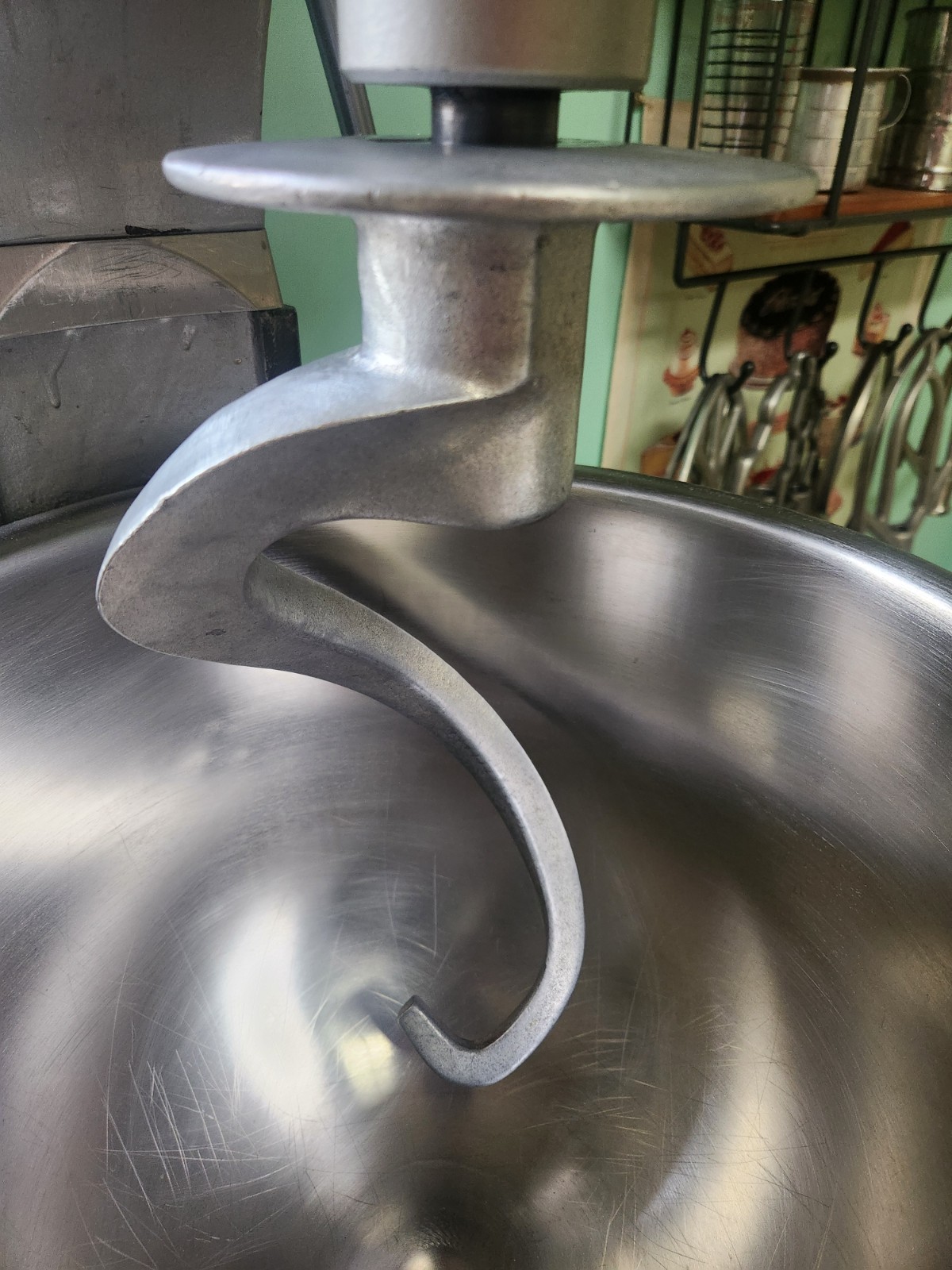 Hobart 20 Quart NSF “ED” Dough Hook “A20ED” 00-477521 for A200 20 Qt Mixer – EUC