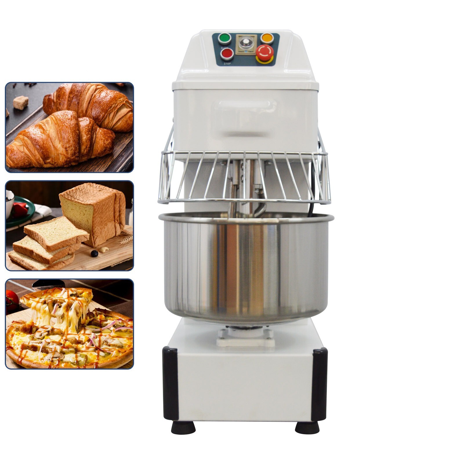110V 20L Dough Maker Food Mixer Dough Kneading Machine Flour Blender Kneader