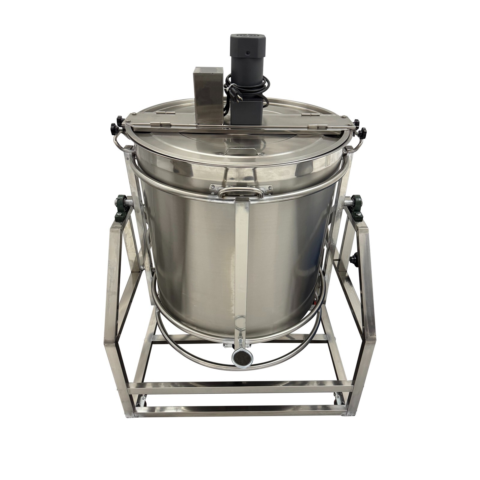 110V Stainless Steel Food Mixer 240L Automatic Electric LPG Heating Stirrer Pot