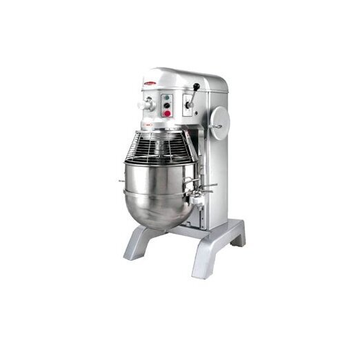 BakeMax BMPM060 Floor Model 60 qt Planetary Mixer with Timer, #12 HUB, 4-Spee…