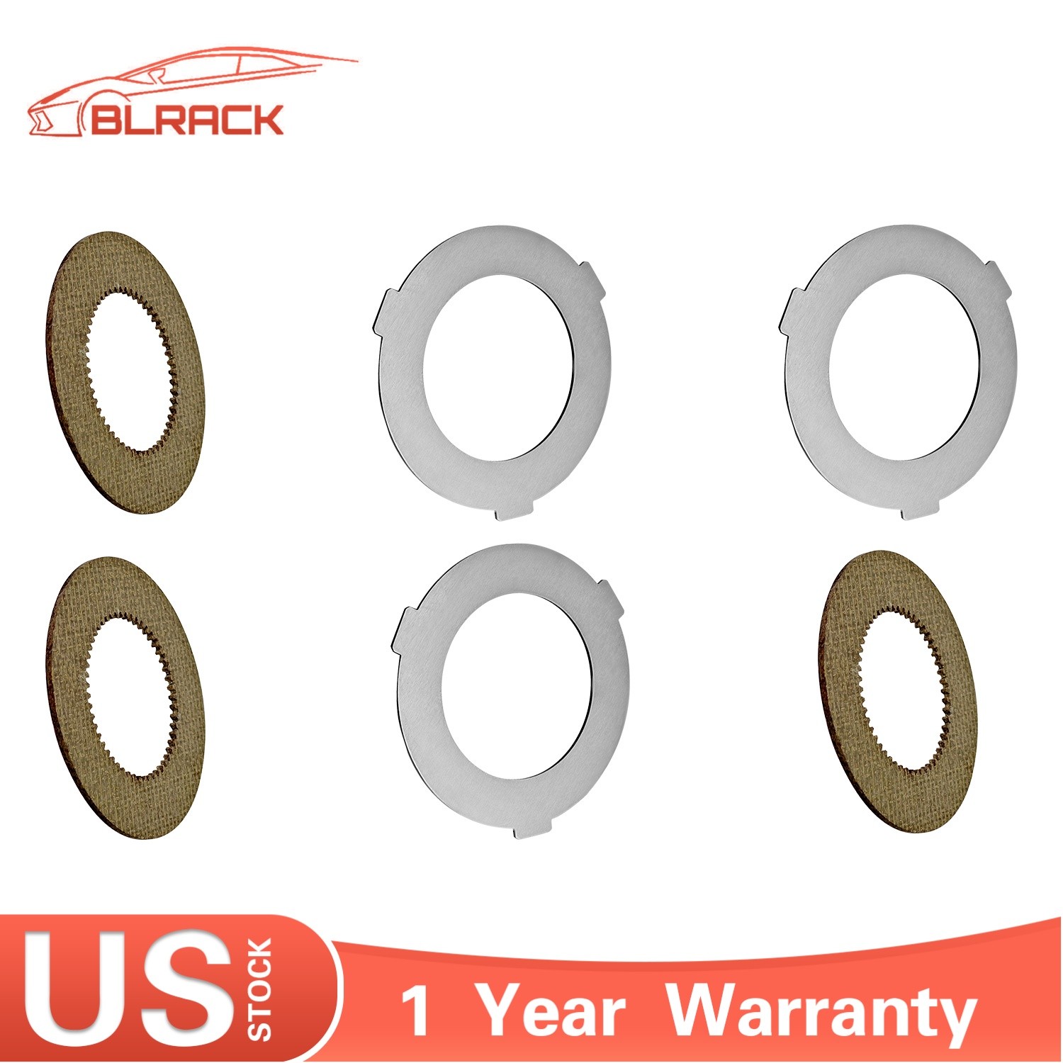 6PCS Inner+Outer Clutch Disc Kit For Hobart Mixer M802 & V1401 873117 064432
