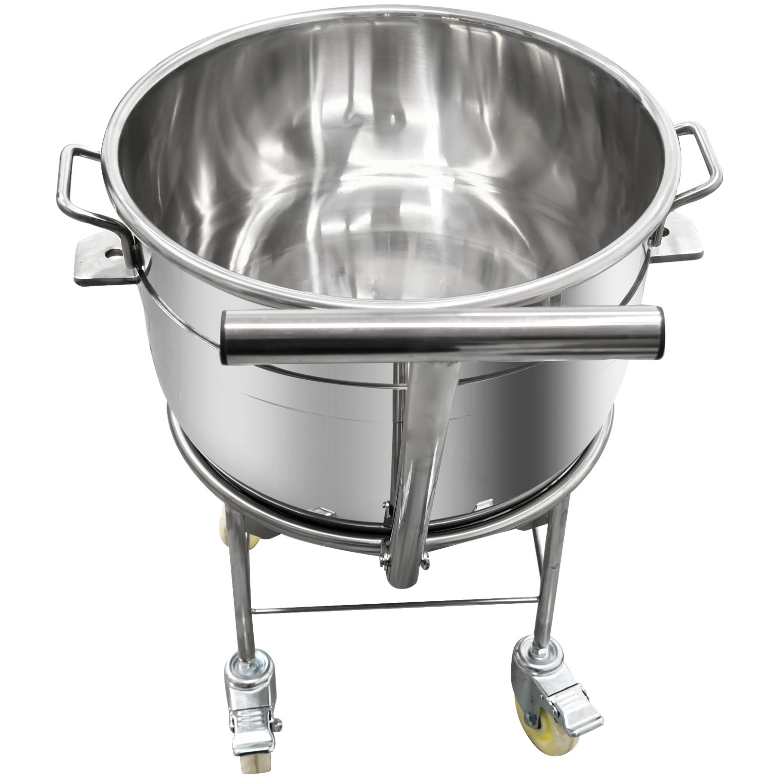 60L Stand Mixer with Trolley Commercial Dough Mixer 220V Multifunctional 3-Phase