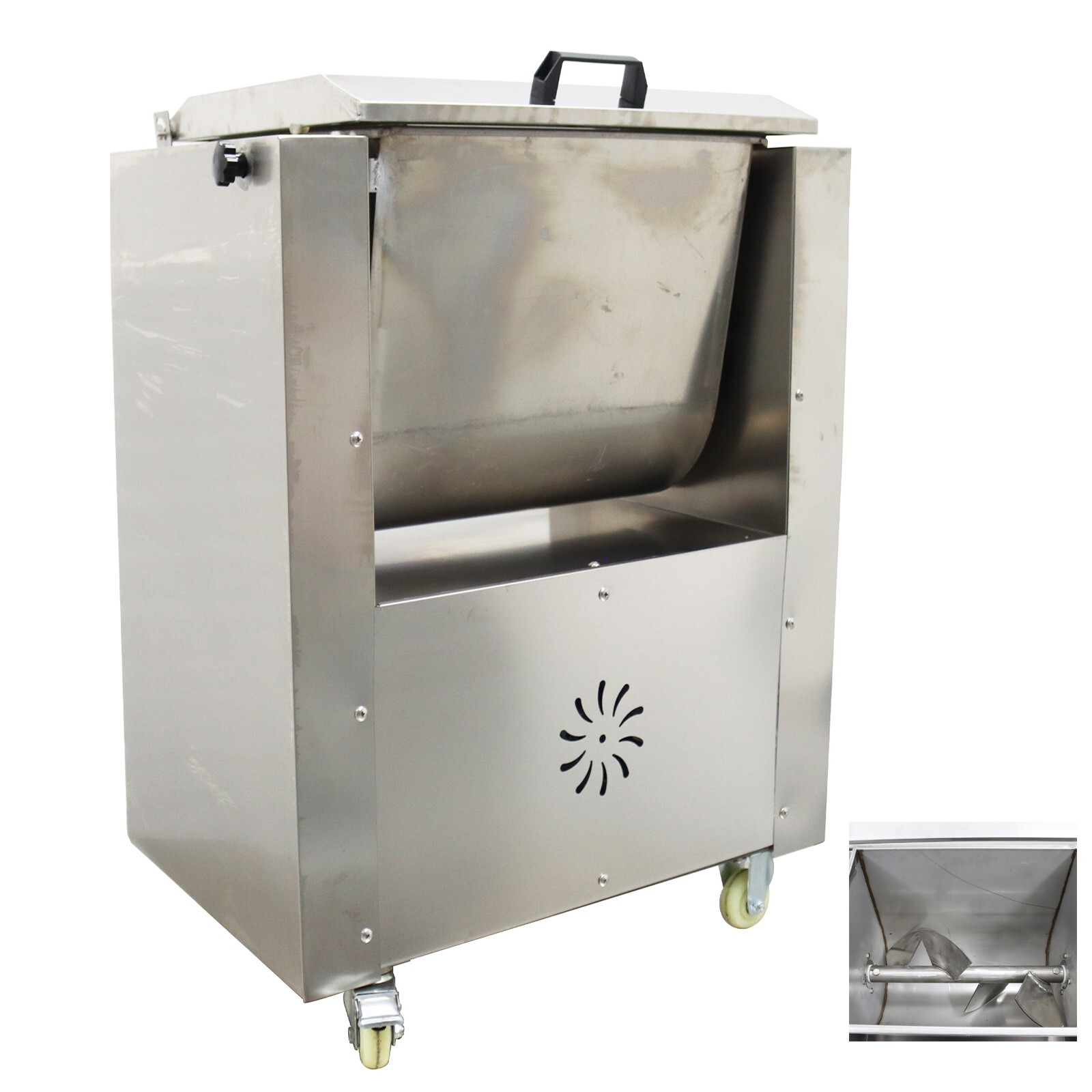 50L Electric Commercial Meat Mixer Sausage Stuffing Blender Machine 110V 1.5KW