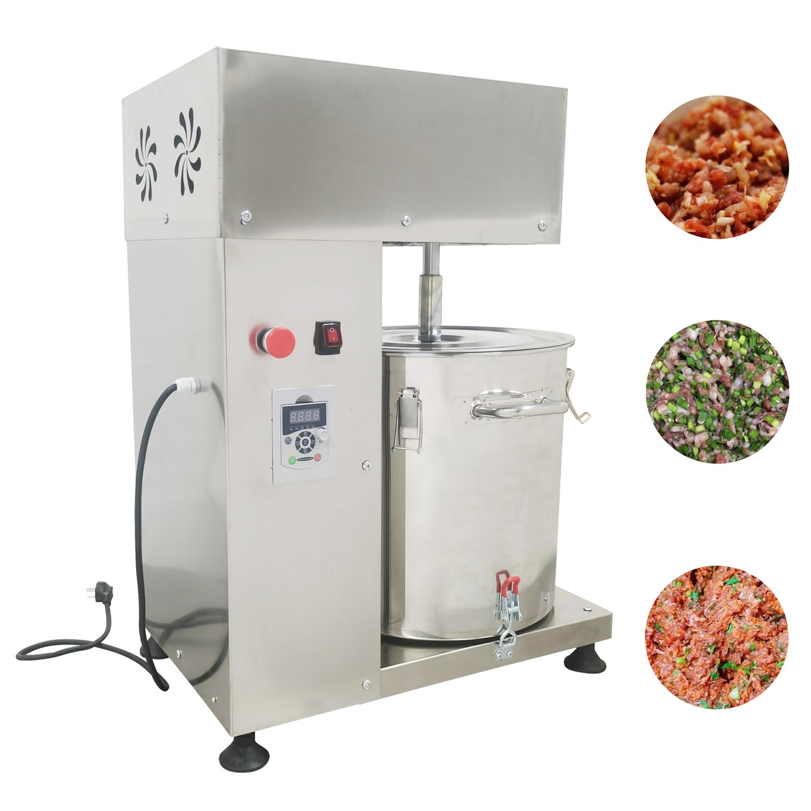 Used 220V Multifunctional Stuffing Mixer Machine 43L Meat Vegetable Mixer