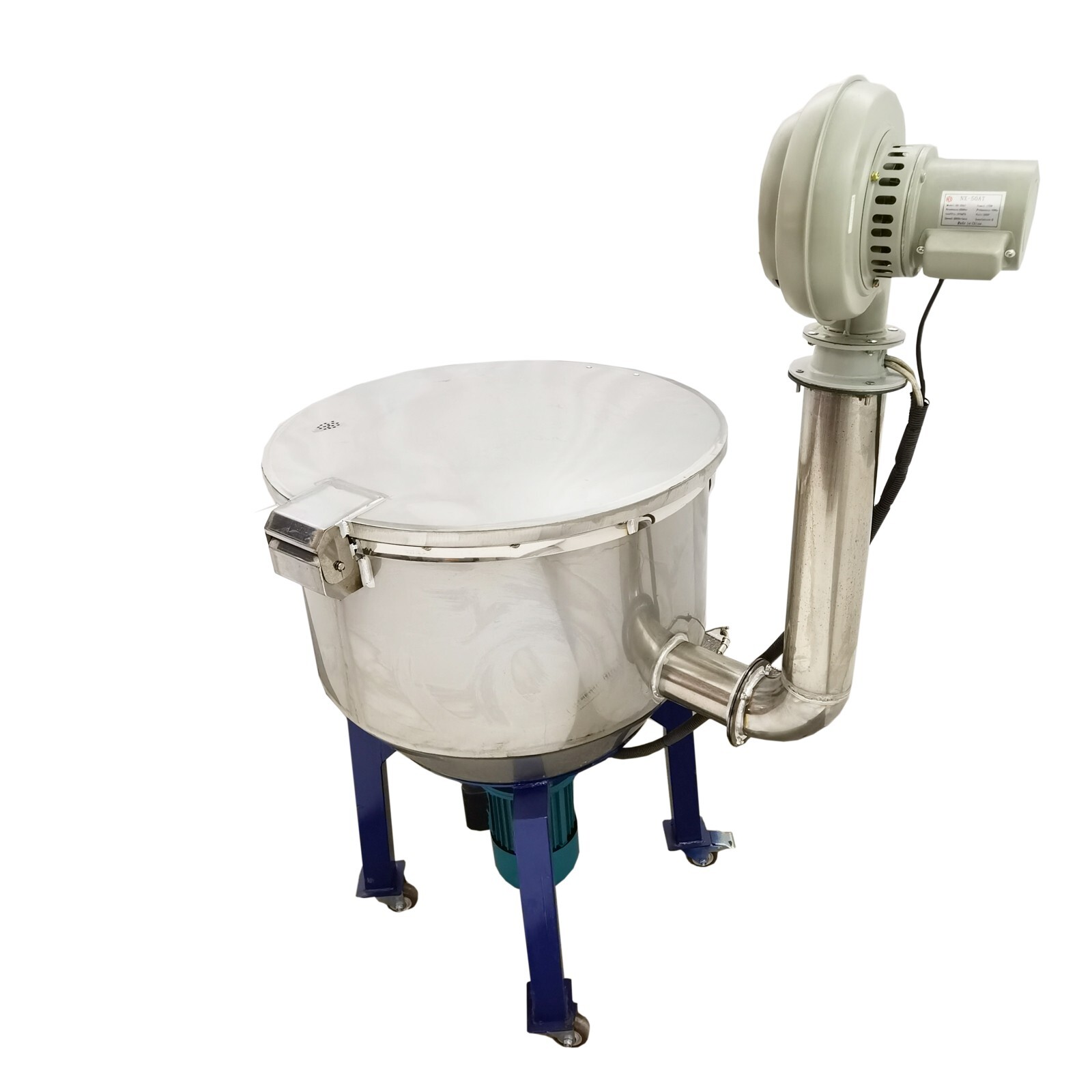 220V 4KW 220LB Vertical Color Mixer Plastic Particle Mixer with Heating Function