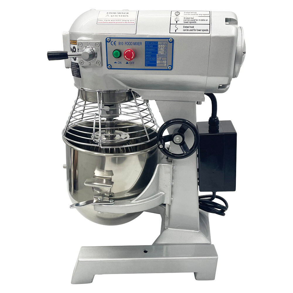 Dough Mixer 3 Speed 10L Bakery Cream Blender Stuffing Stirrer Dough Maker