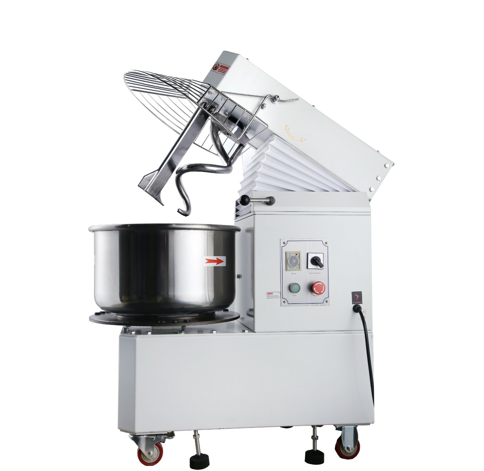CMI Electric Dough Mixer 30Qt Stand Machine 2 Speed Spiral Pizza Bakery Blender