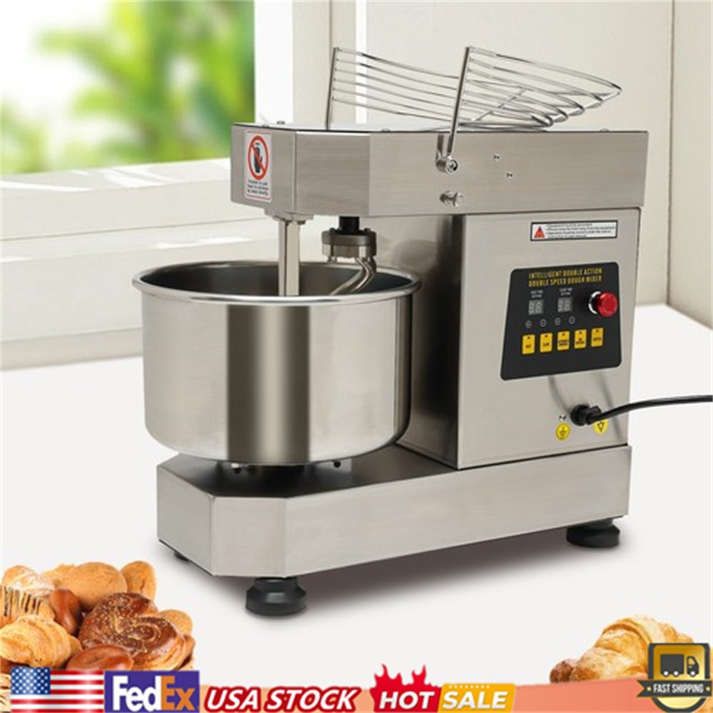 10L 2-Speed Commercial Food Mixer Electric Dough Mixer Pizza Bakery Mixer 750W