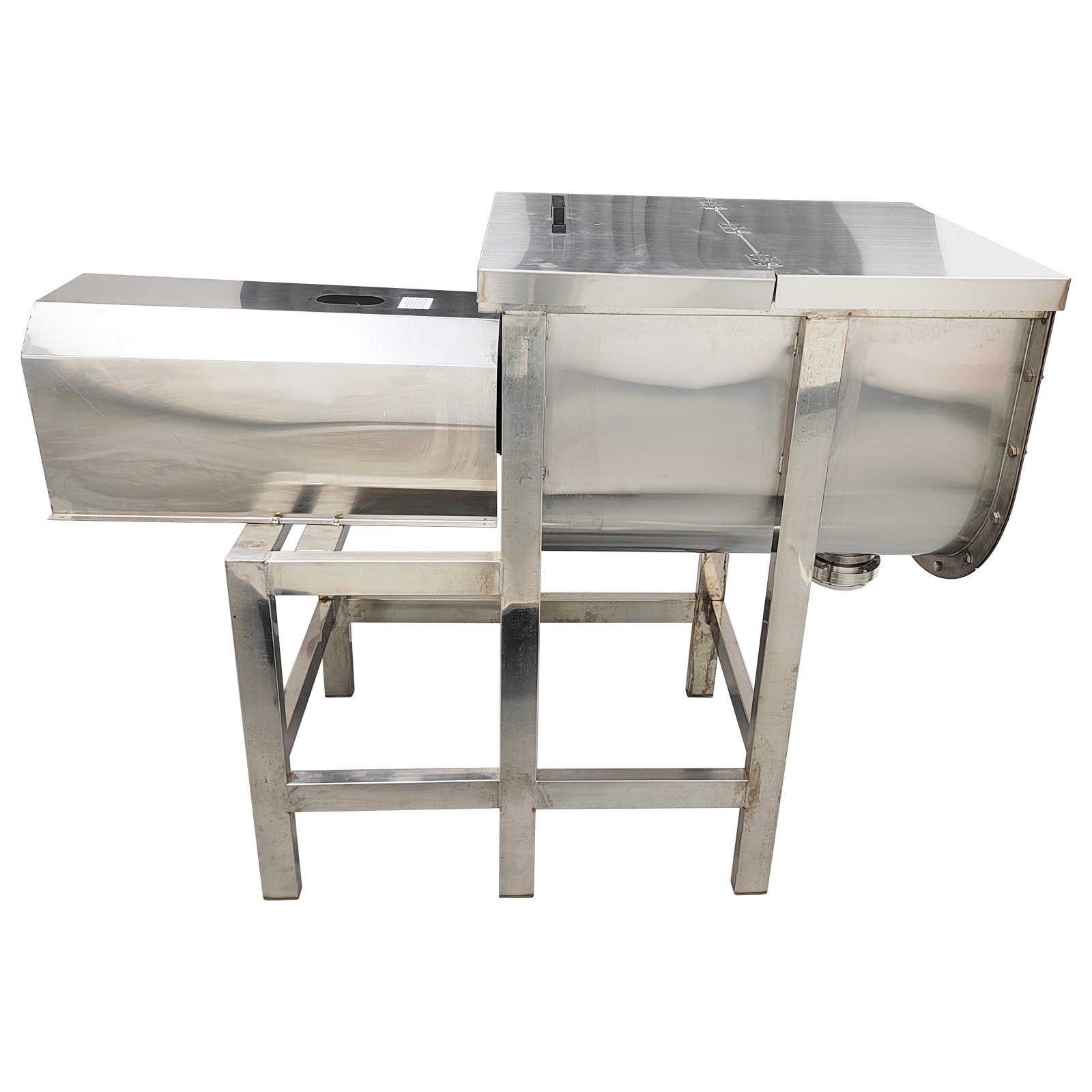 220V Stainless Dry&Wet Horizontal Mixer 100KG Capacity Industrial Mixing Machine