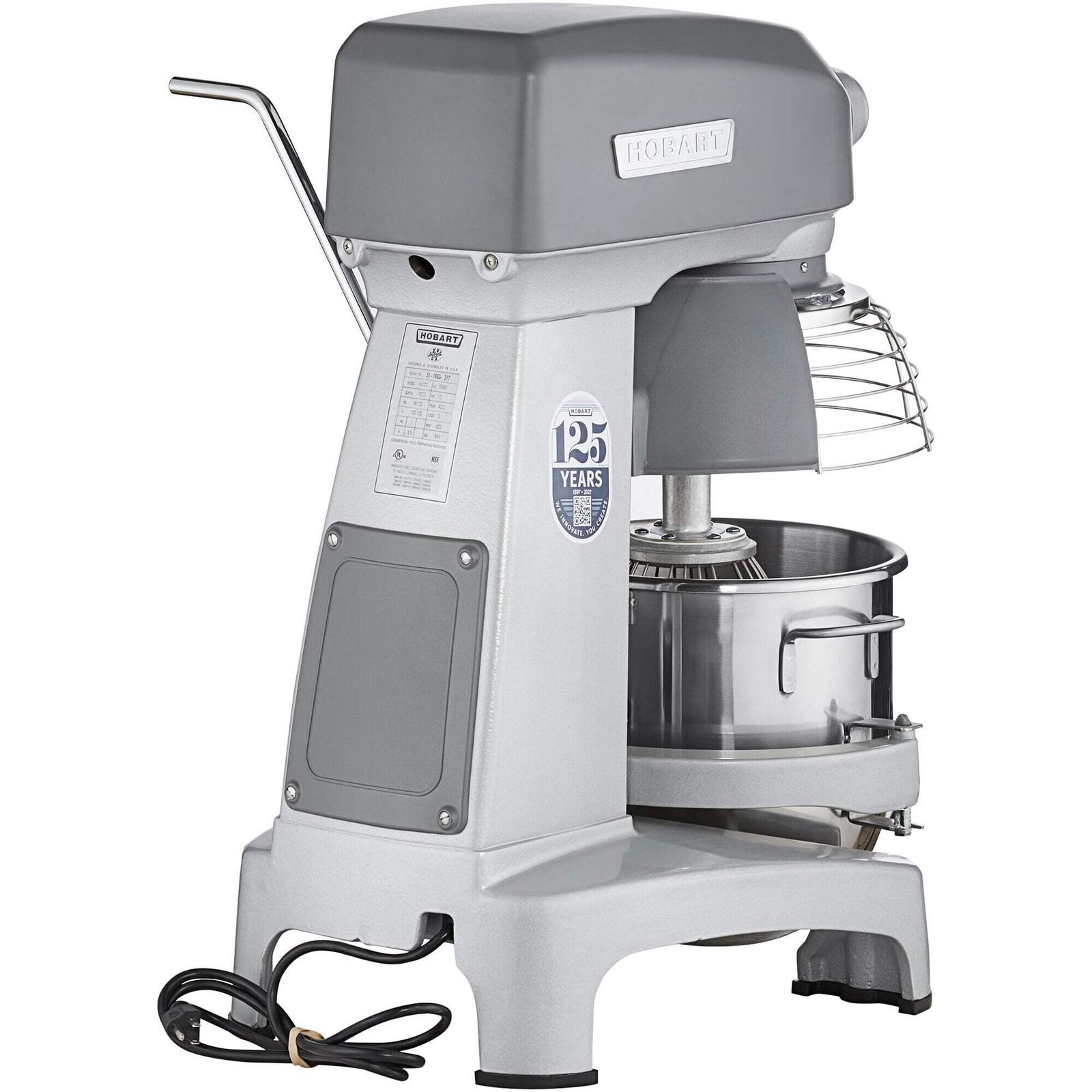 Hobart 12 Qt. Planetary Stand Mixer with Guard & Standard Accessories, 120V