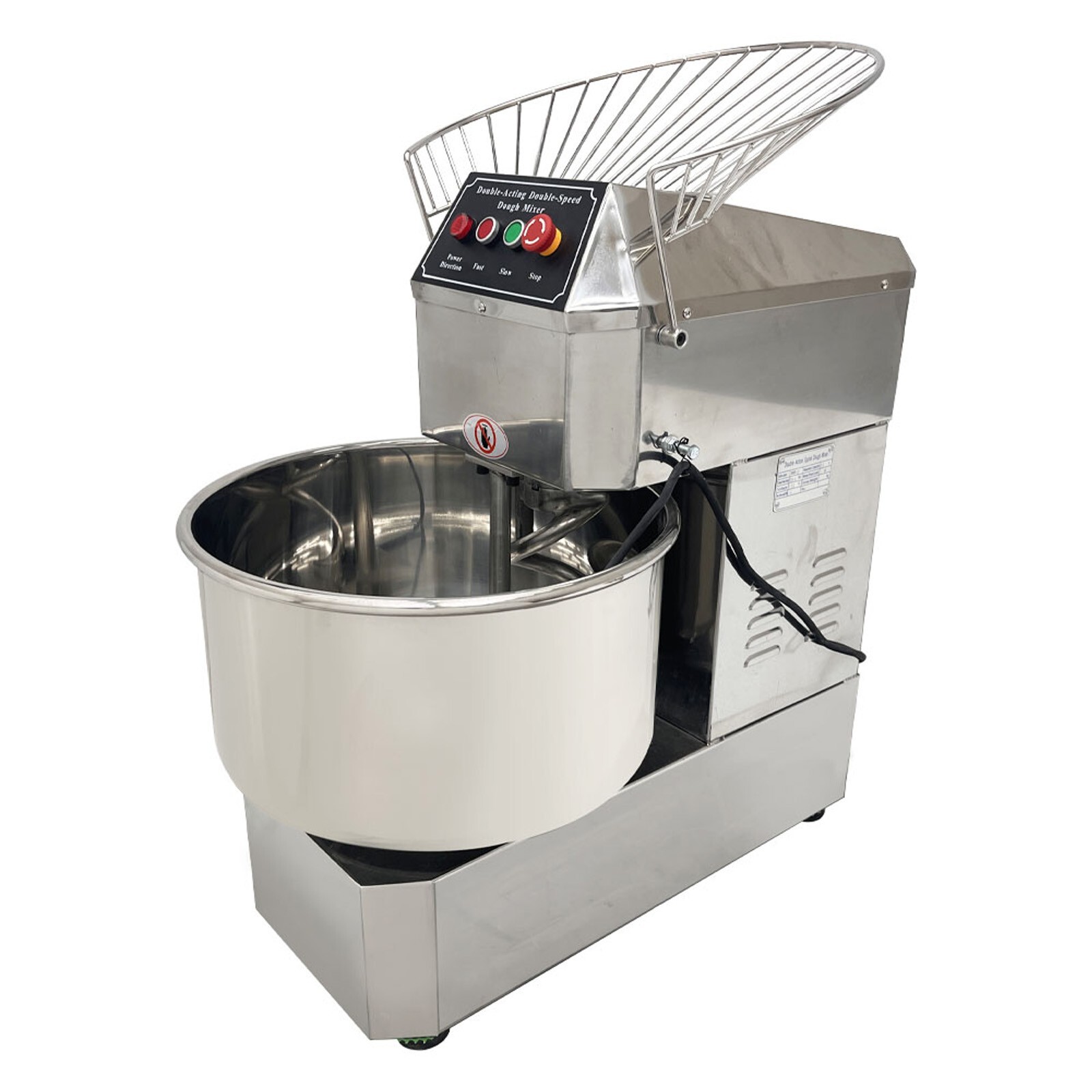 110V 50L Double Speed Dough Mixer Commercial Spiral Mixer Dough Kneading Machine