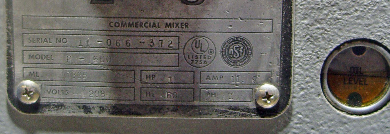 HOBART H600T 60 qt Dough Mixer Pro Rebuild/Powder Coat Finish 🧁Single Phase 🍪