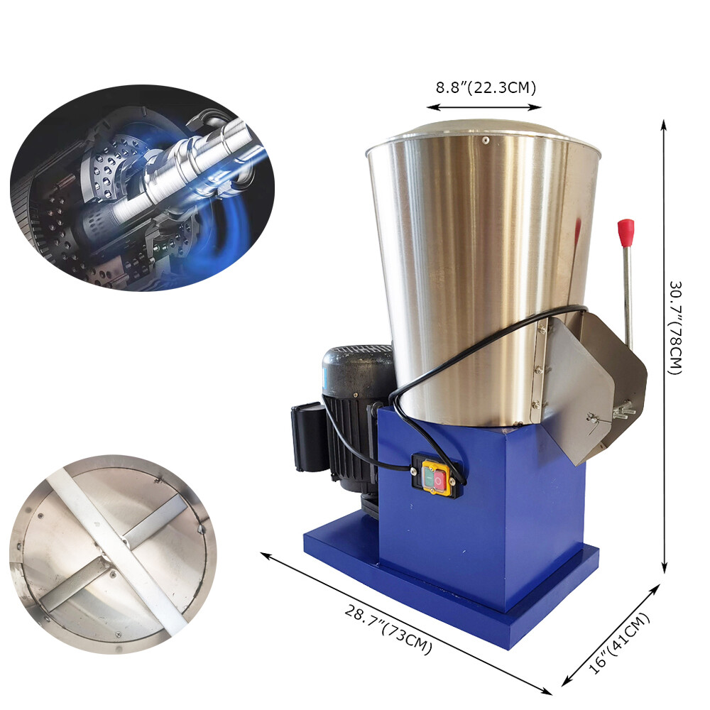 110VCommercial Stainless Steel Mixer Material mixer Dry Flour Mixer Machine 15kg