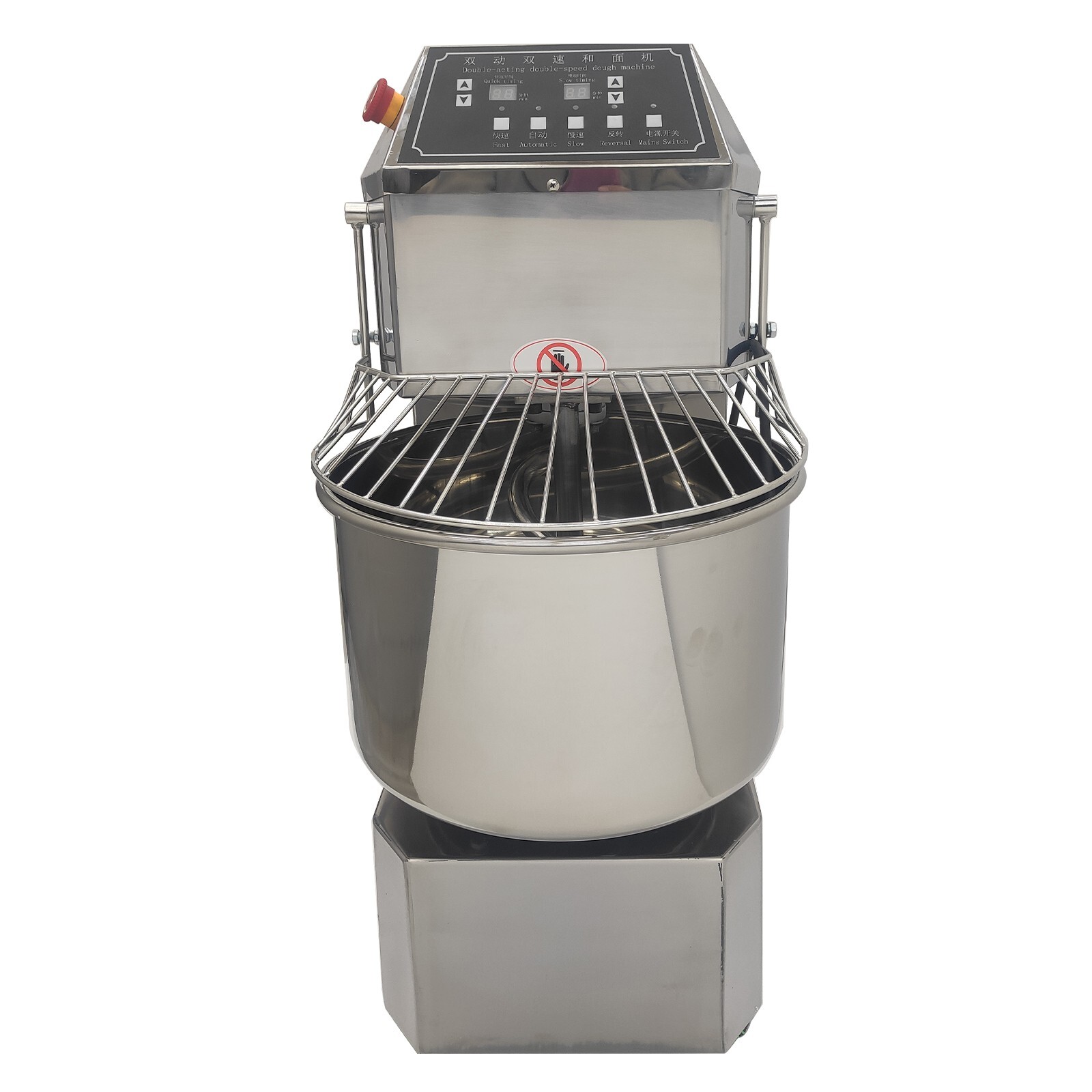 110V 30QT Double-Action Double-Speed Dough Mixer Commercial Dough Spiral Mixer