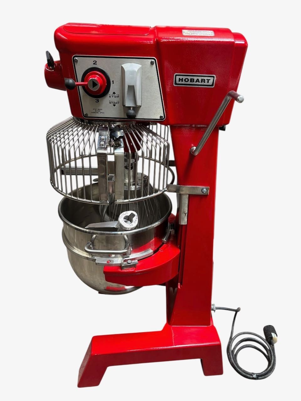 30 Quart Mixer Hobart D-300 W/ Bowl Guard Cage & 3 Attachments Qt 208V 1PH #4490