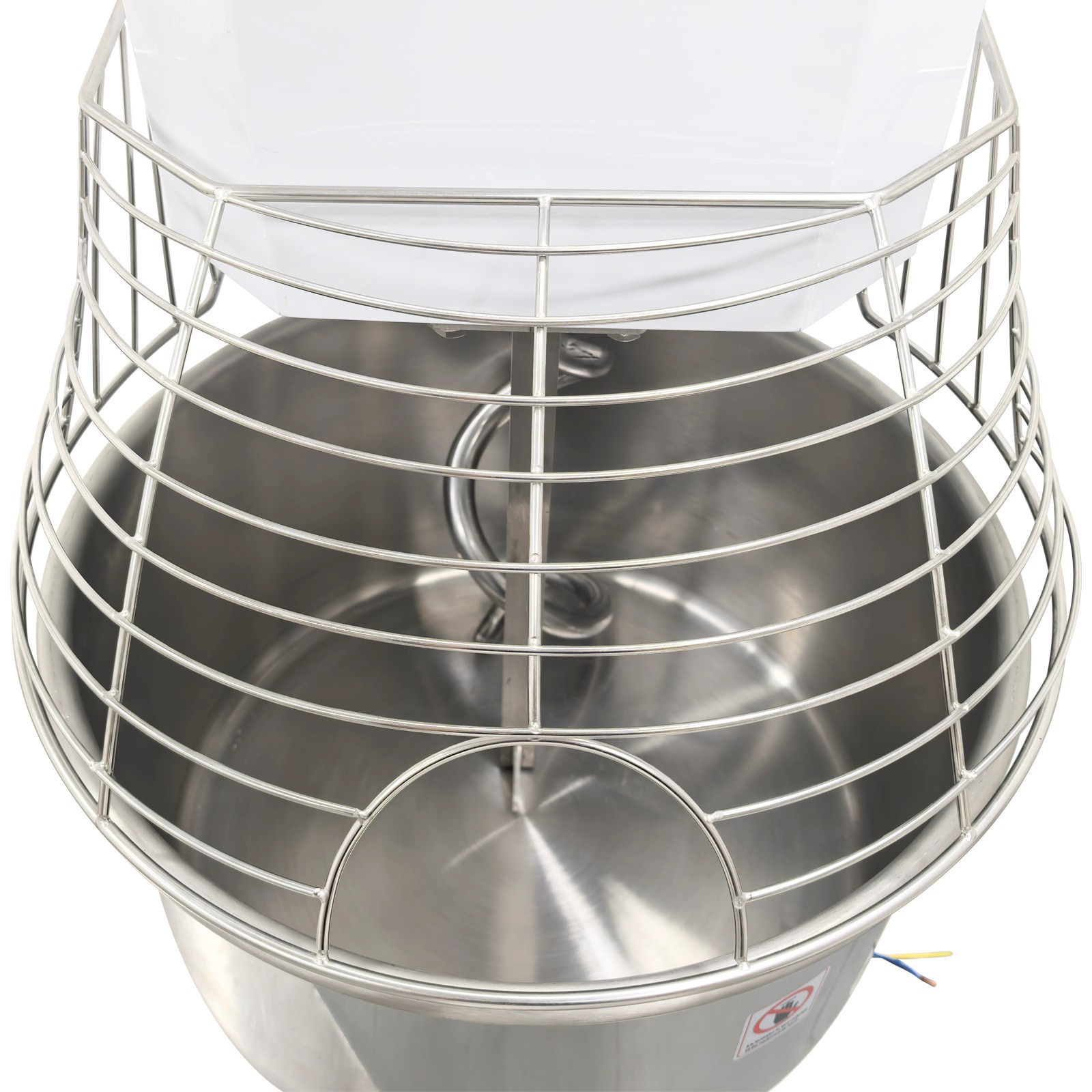 50L S/S Double-Acting Double-Speed Dough Mixer No Plug w Random Timing E-Stop
