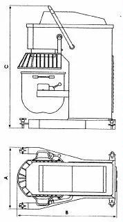 Doyon Baking Equipment BTF040 40 Quart Commercial 20 Speed Mixer 3 HP Motor