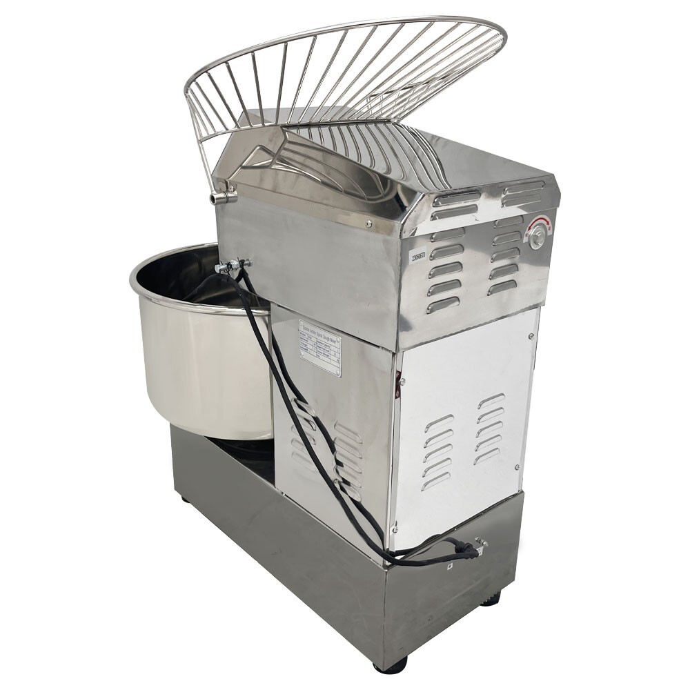 40Qt Commercial Dough Kneading Machine 2-speed Double Acting Dough Mixer 1.5kw