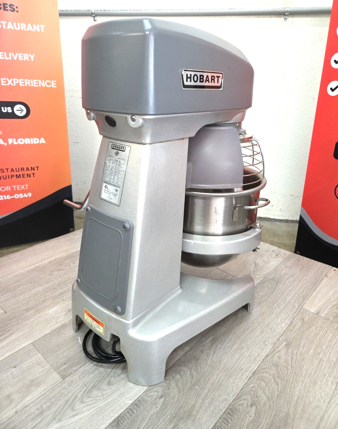 HOBART HL200 20 Quart Mixer With NEW HOOK/BOWL – 1PH – Watch Running Video!