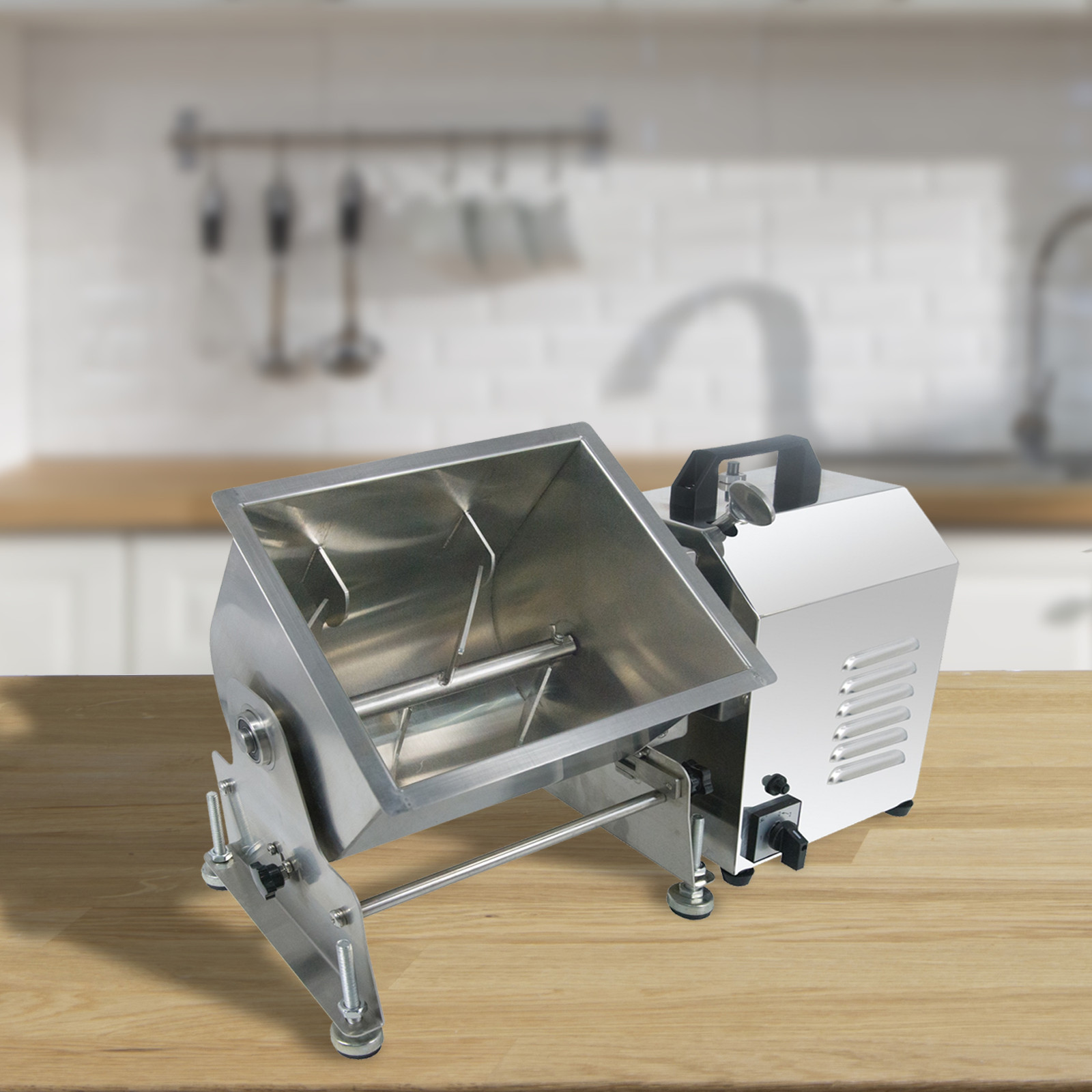 Hakka Electric 45lbs 22.5L Tilt Tank Meat Mixer Commercial Countertop Machine