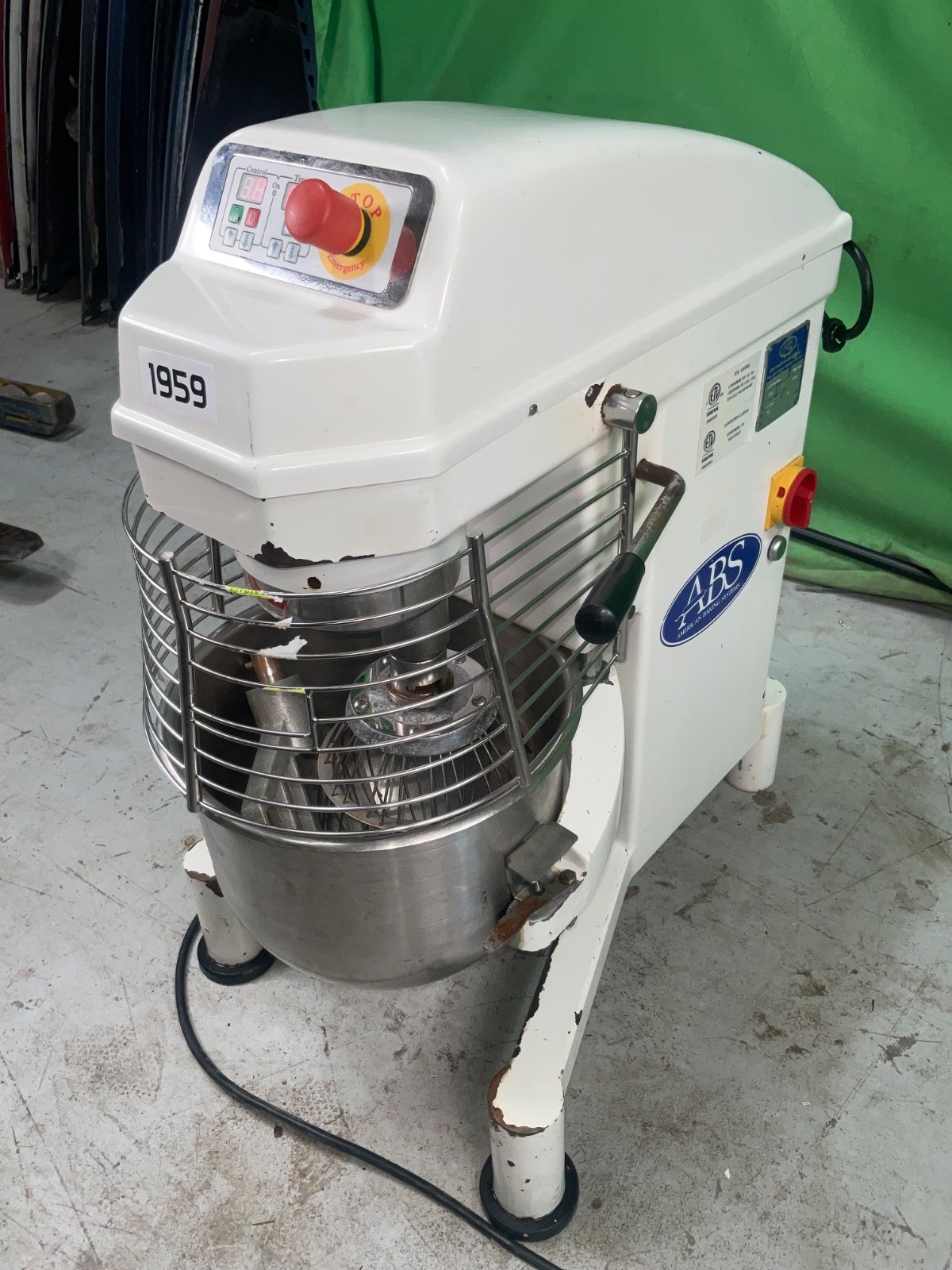 ABS American Baking Systems Planetary Mixer 20L 20 Qt Commercial Mixer 1959