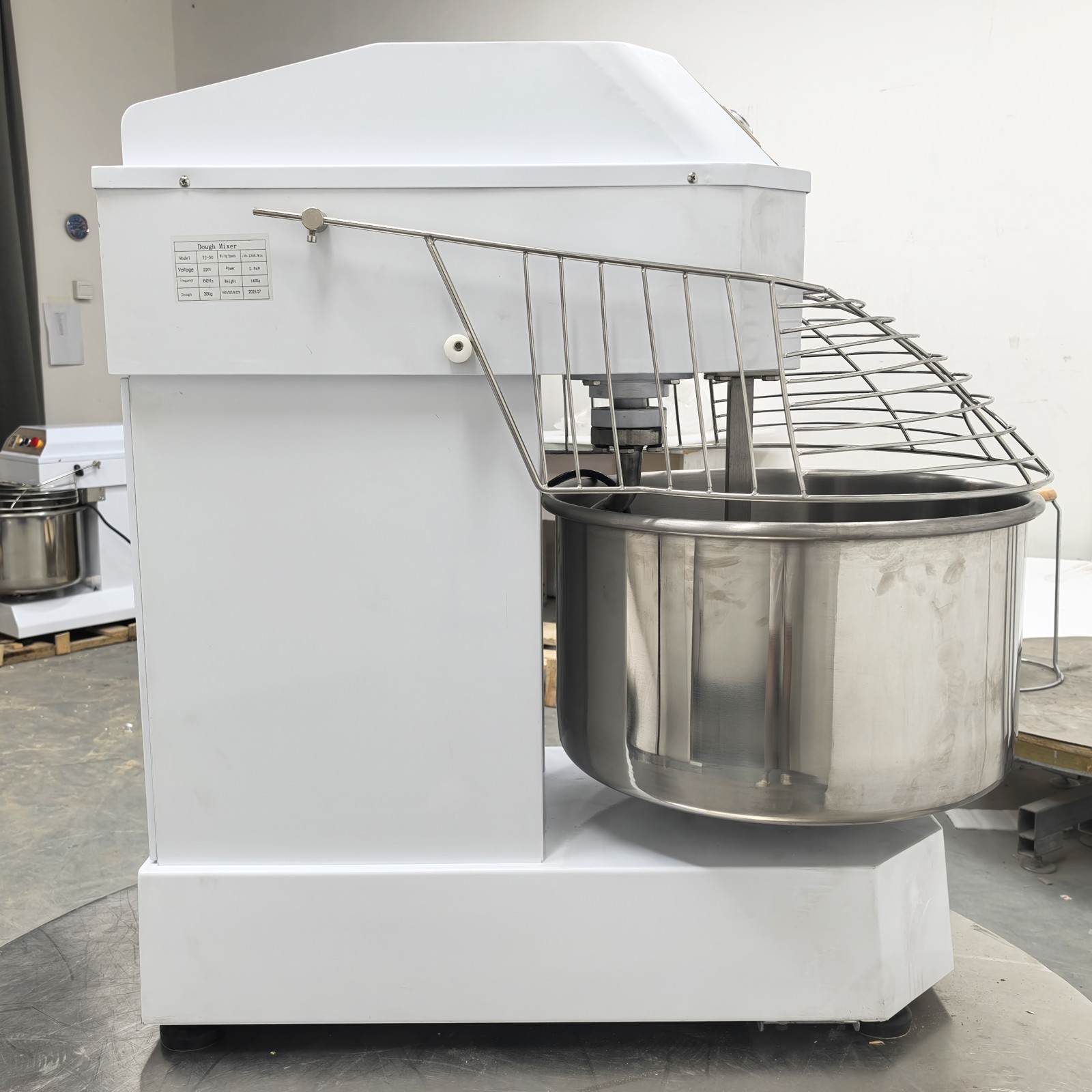 220V 50L Dual Speed Dual Action Dough Mixers for Bread Pizza Variable Frequency