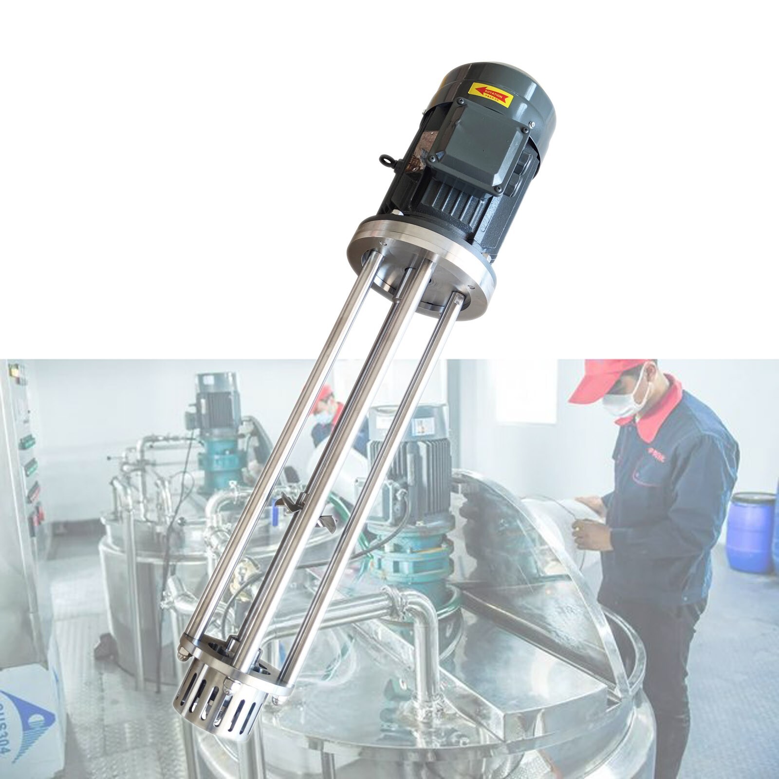 High Shear Mixer Emulsifier Disperser Machine 220V Three-Phase 4KW WRL-120