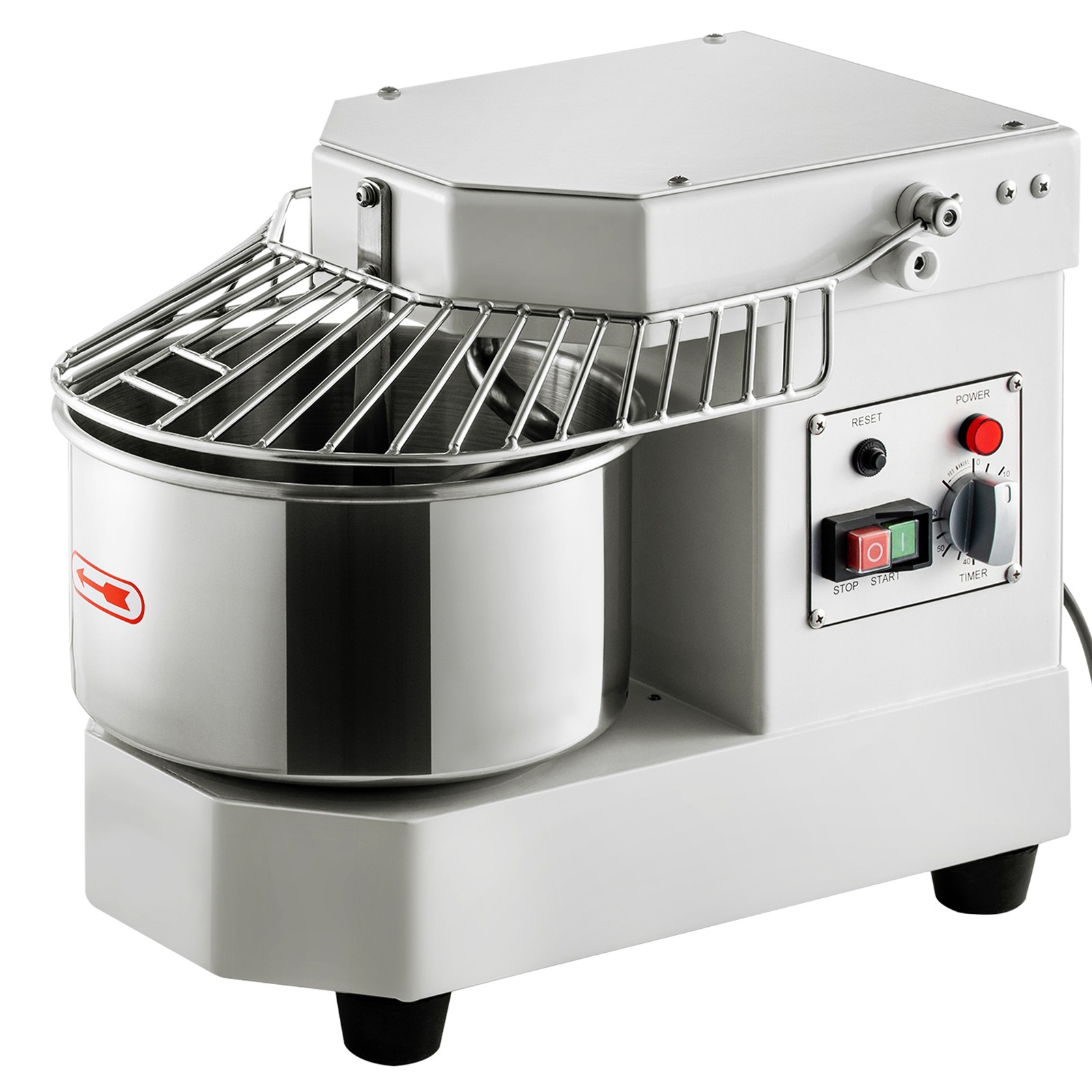 8QT Commercial Dough Mixer Spiral Food Mixer Pizza Bakery Dual Rotating 450W
