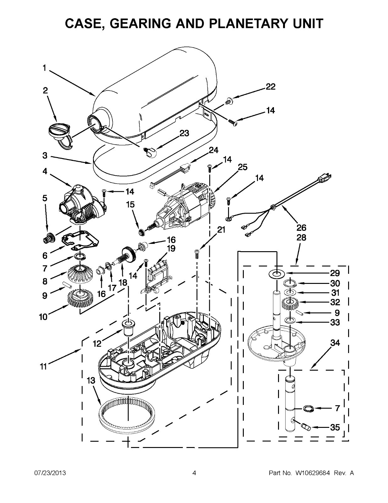 ✅OEM Whirlpool WP9706247 9706247 KitchenAid Mixer Seal Motor Shaft