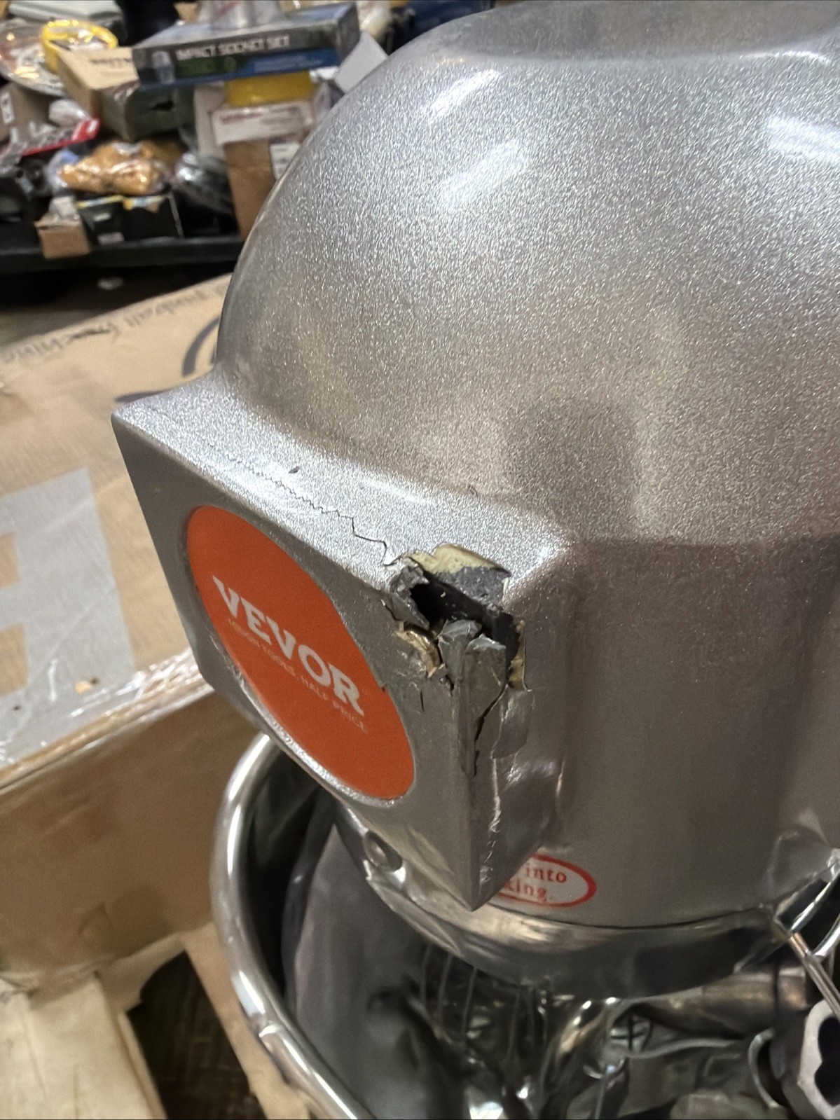 VEVOR Commercial Electric Food Mixer Stand Mixer 10Qt Dough Mixer 3 Speeds 550W