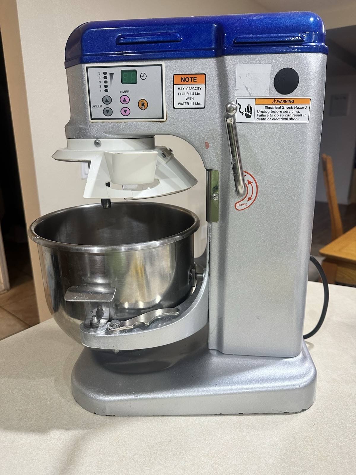 Vollrath MIX1010 Commercial 5 Speed Countertop Mixer w/ Attachments