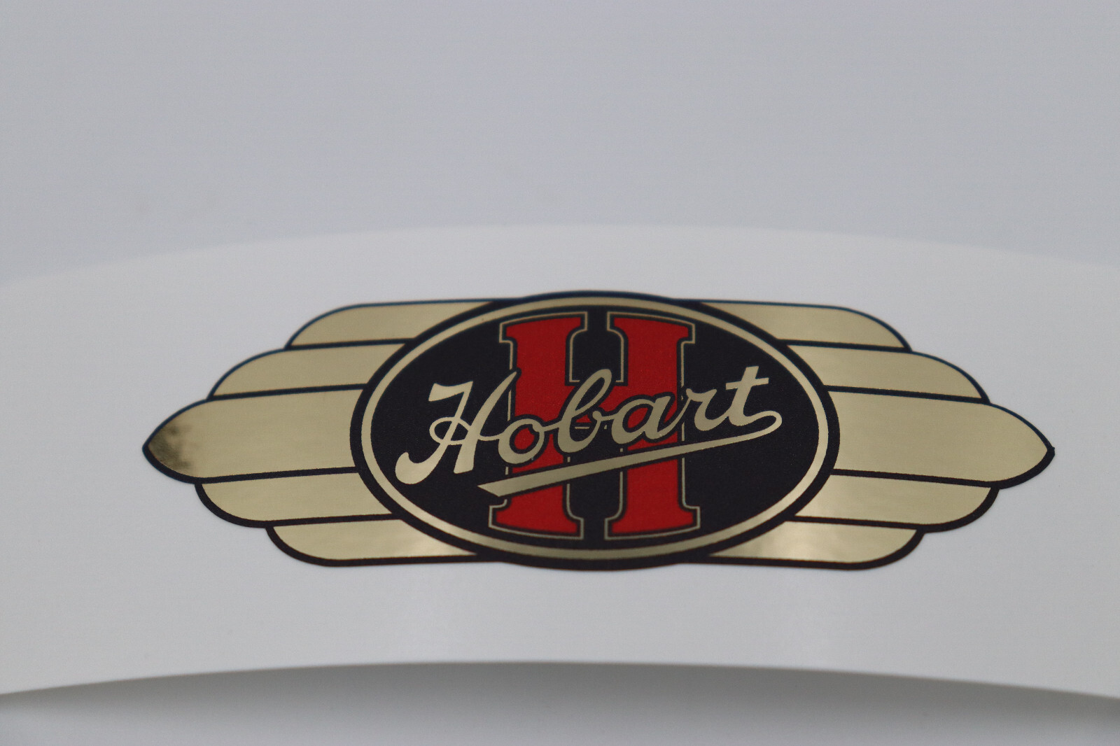 Vintage Hobart Decal On GOLD Film. Antique Hobart Decal