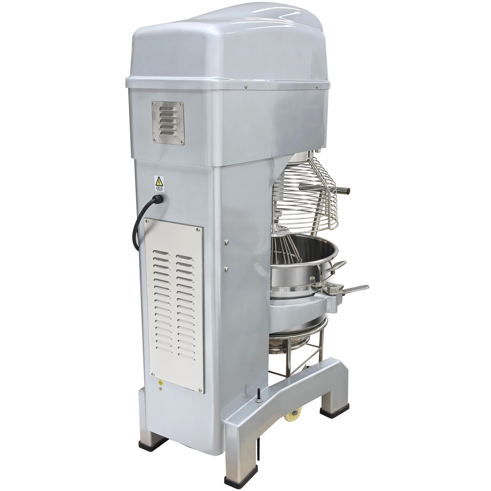 60L Dough Mixing Machine with Trolley 220V 3phase Movable Stuffing Mixer Blender