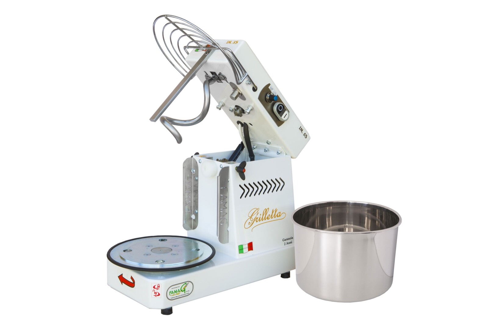 Famag Spiral Mixer IM5S 10V (5KG) Removable Bowl 10 Speed MADE IN ITALY 110V