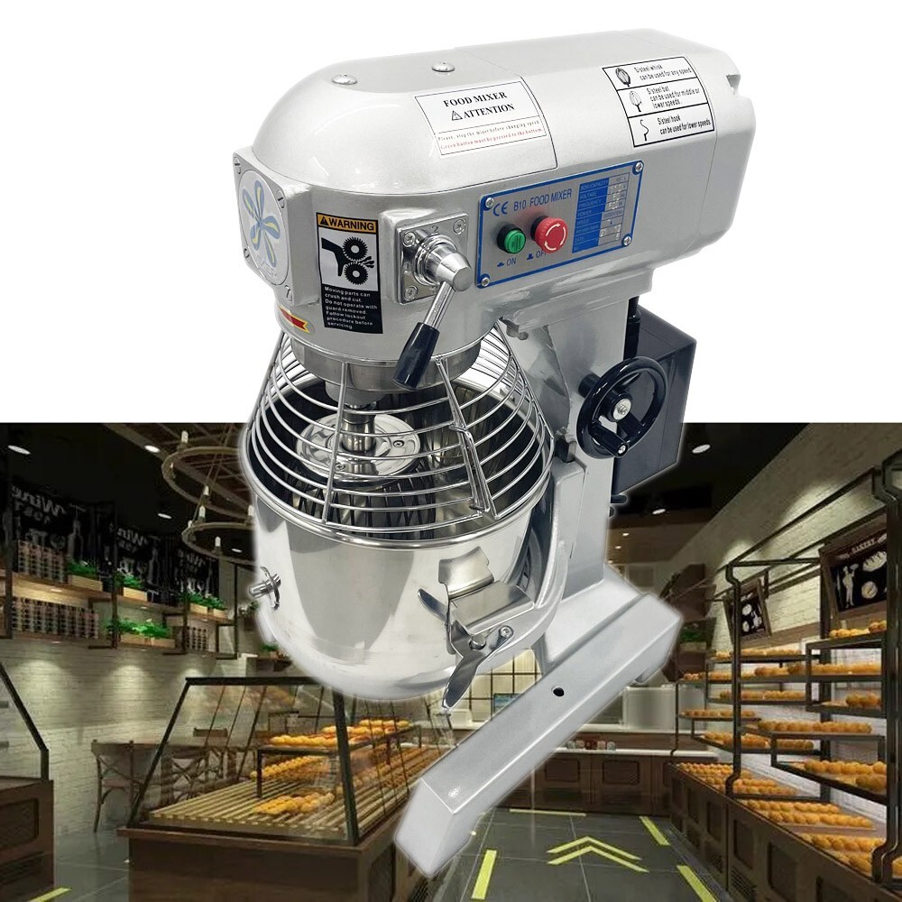 Commercial Food Mixer Dough Kneading Machine Double Commercial Mixer 110V 10L