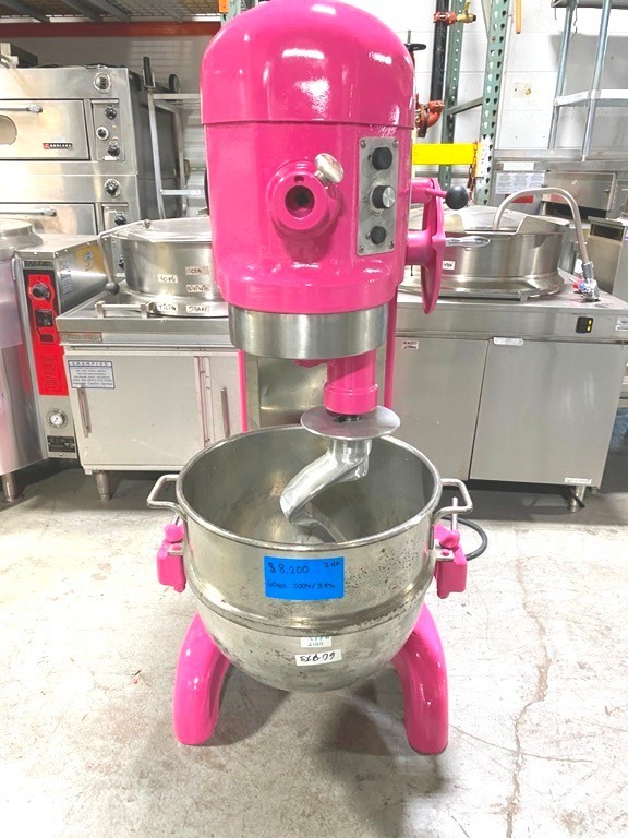 Mixers/ Hobart H-600 / 60 Qt Mixer / 1 HP Motor w/ Attachments/ 208V-3PH, Pink