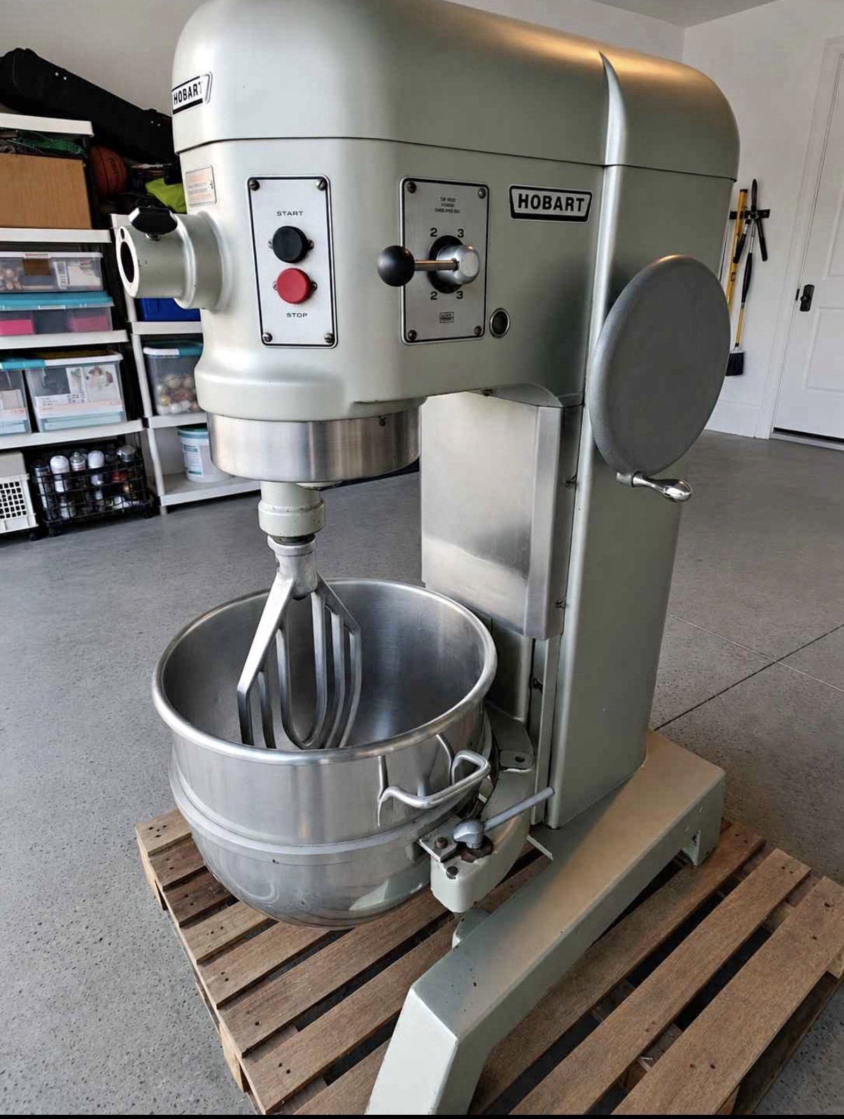 Hobart H-600 60qt Pizza Dough Mixer Bakery 3 Phase 220v