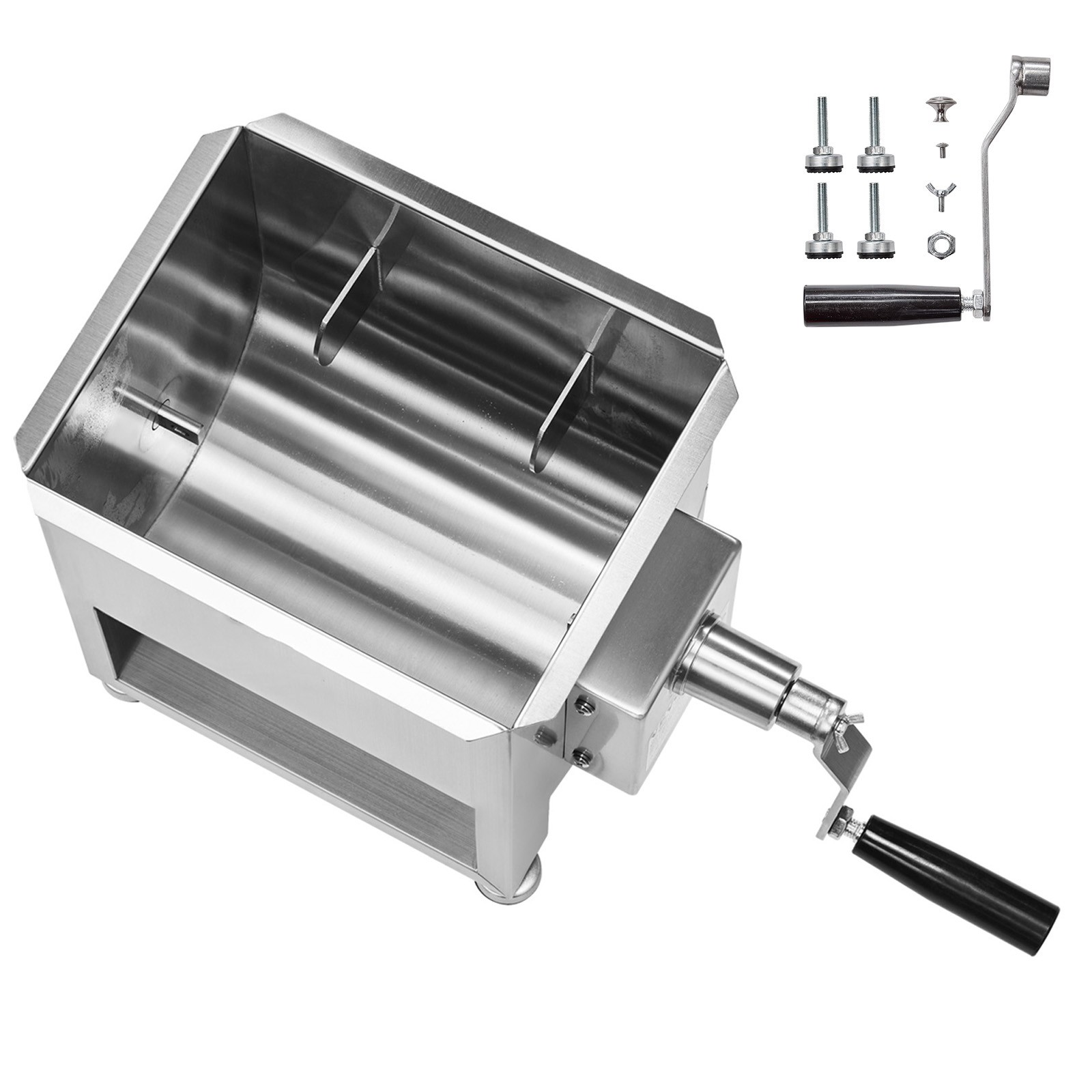 Uimoso Manual Meat Mixer 10L Fixed Tank Mixing Max 15LB for Meat Sausage Mixer