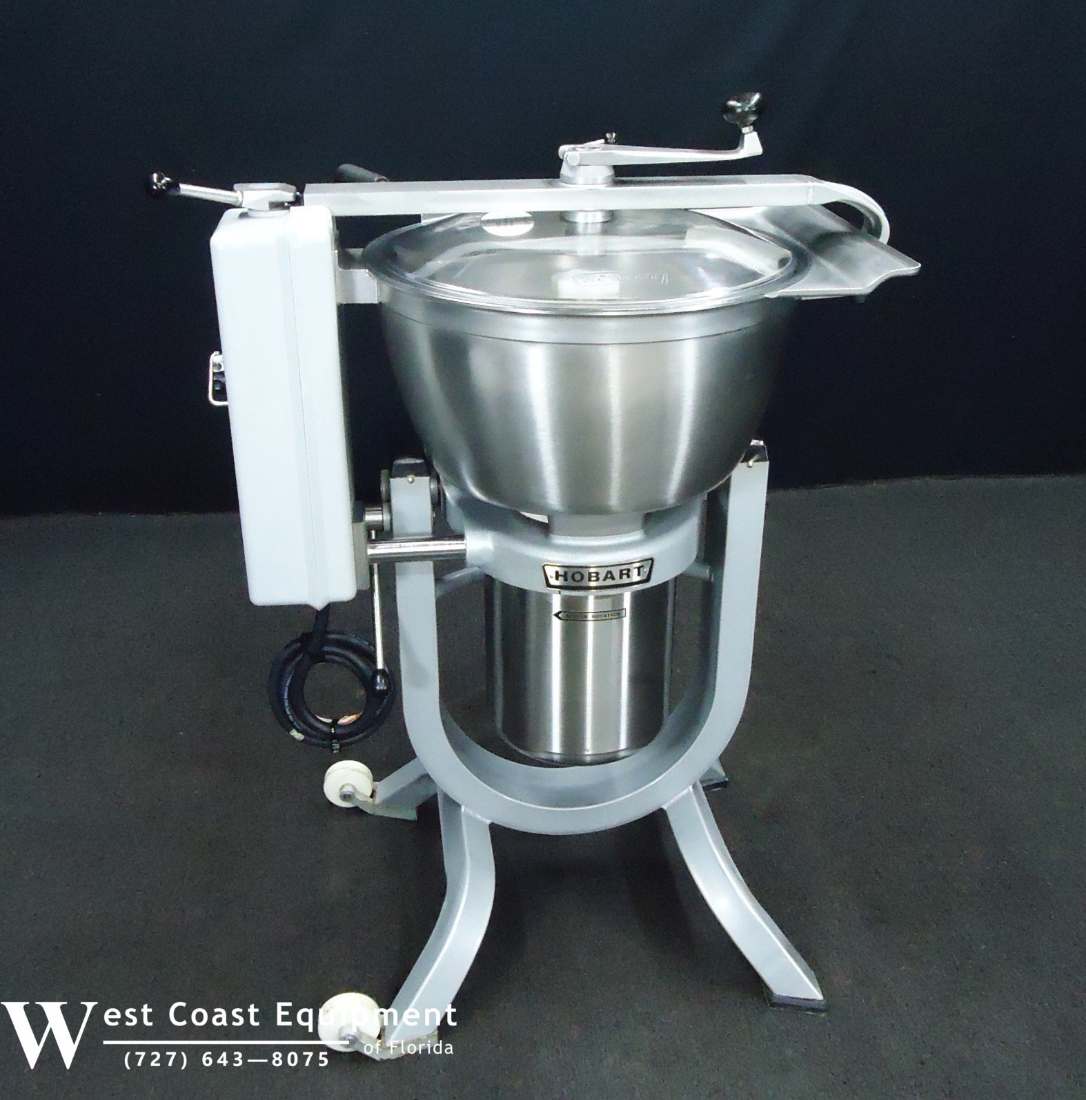 HOBART CHOPPER MIXER HCM450 230V 3 PHASE / STRAINER BASKET CHOPPER & DOUGH BLADE