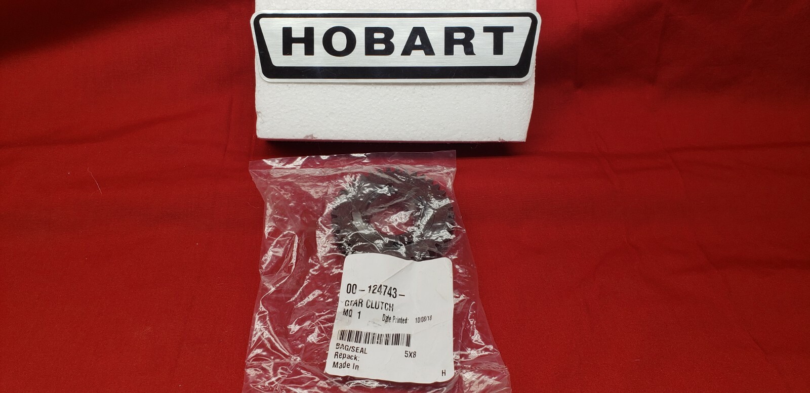 Hobart D300 Lower Gear Clutch P/N 00-124743 (38 Tooth) Hobart 30 Qt Mixer Part