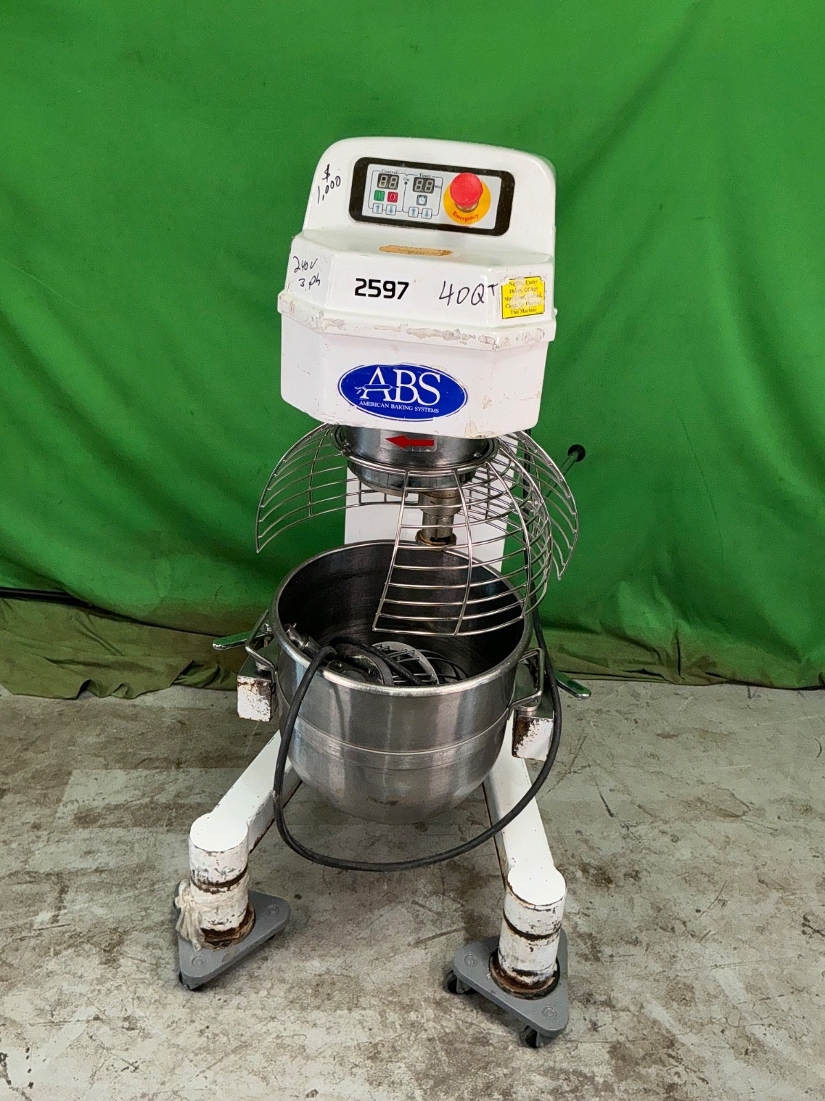 ABS American Baking Systems 40qt Planetary Mixer Model: SM-40L 2597