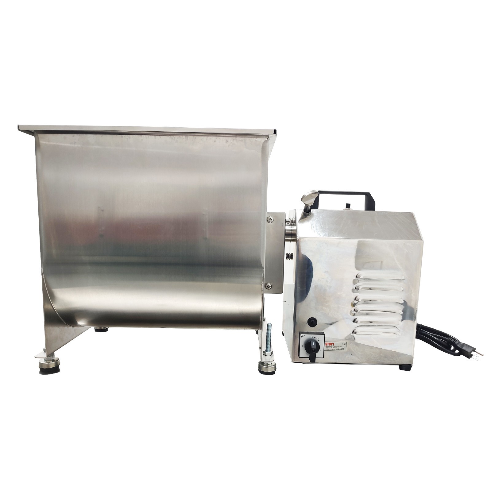110V Stainless Steel Electric Stuffing Mixer 25-35QT Electric/Manual Meat Mixer