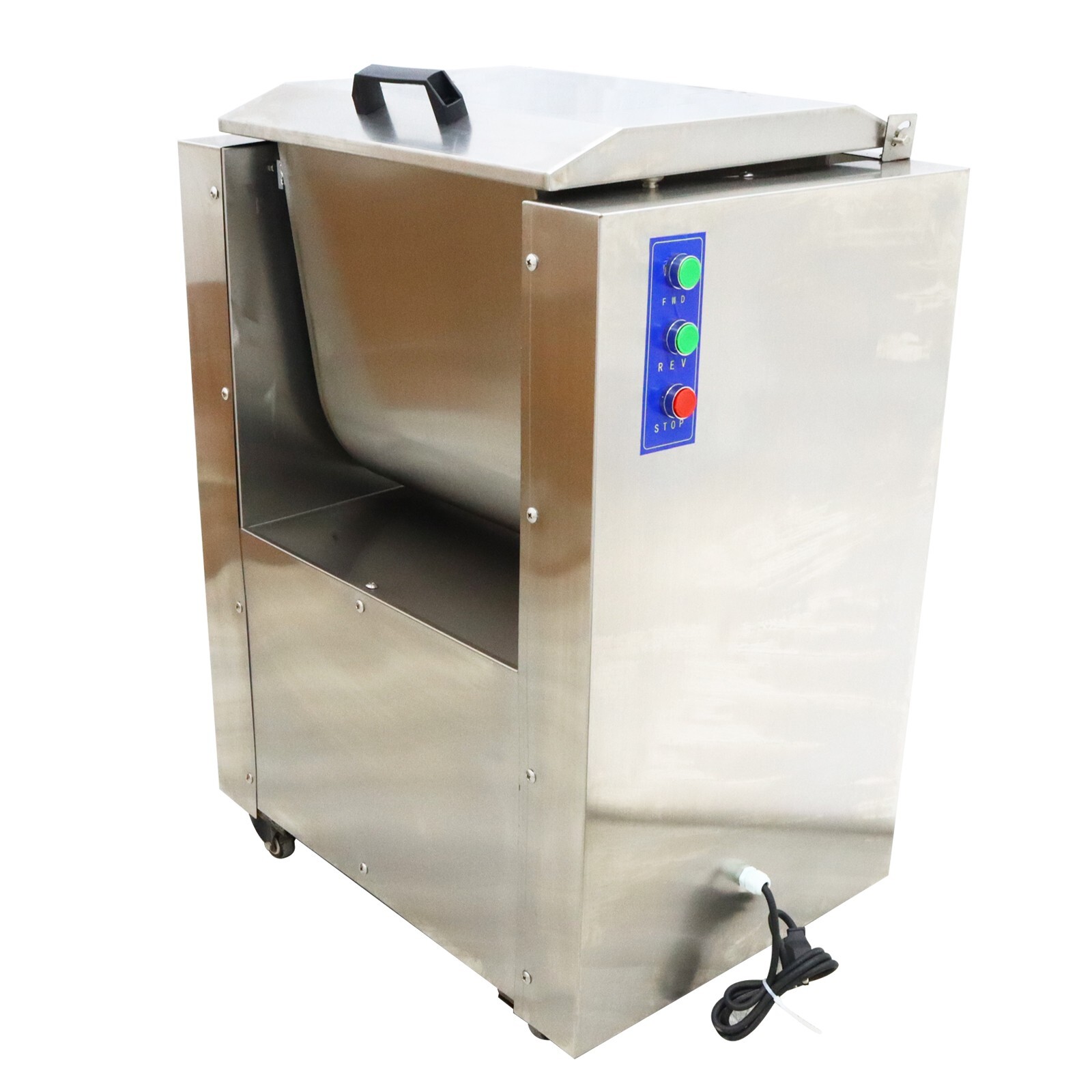 Commercial Electric Meat Mixer with Wheels 40L/10.5 gallon Stainless Steel 110V