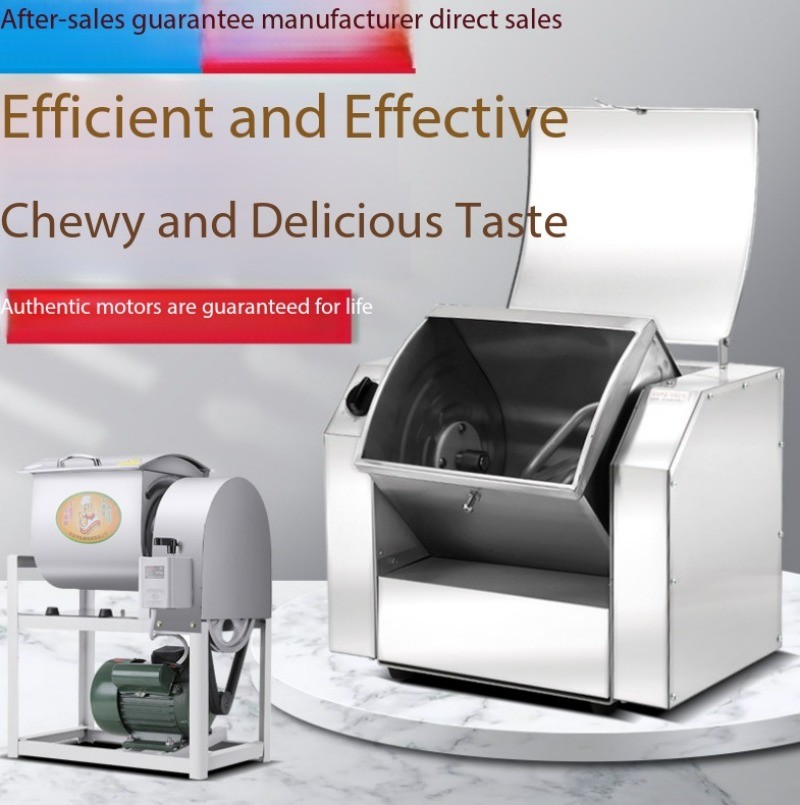 Automatic Kneading Machine Large Horizontal Stainless Steel Flour Mixer
