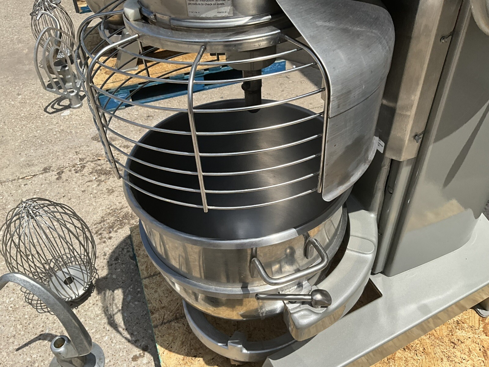 Hobart 60qt Dough mixer H600T Pizza Bakery Donut Pastry Shop bowl guard Hook 4