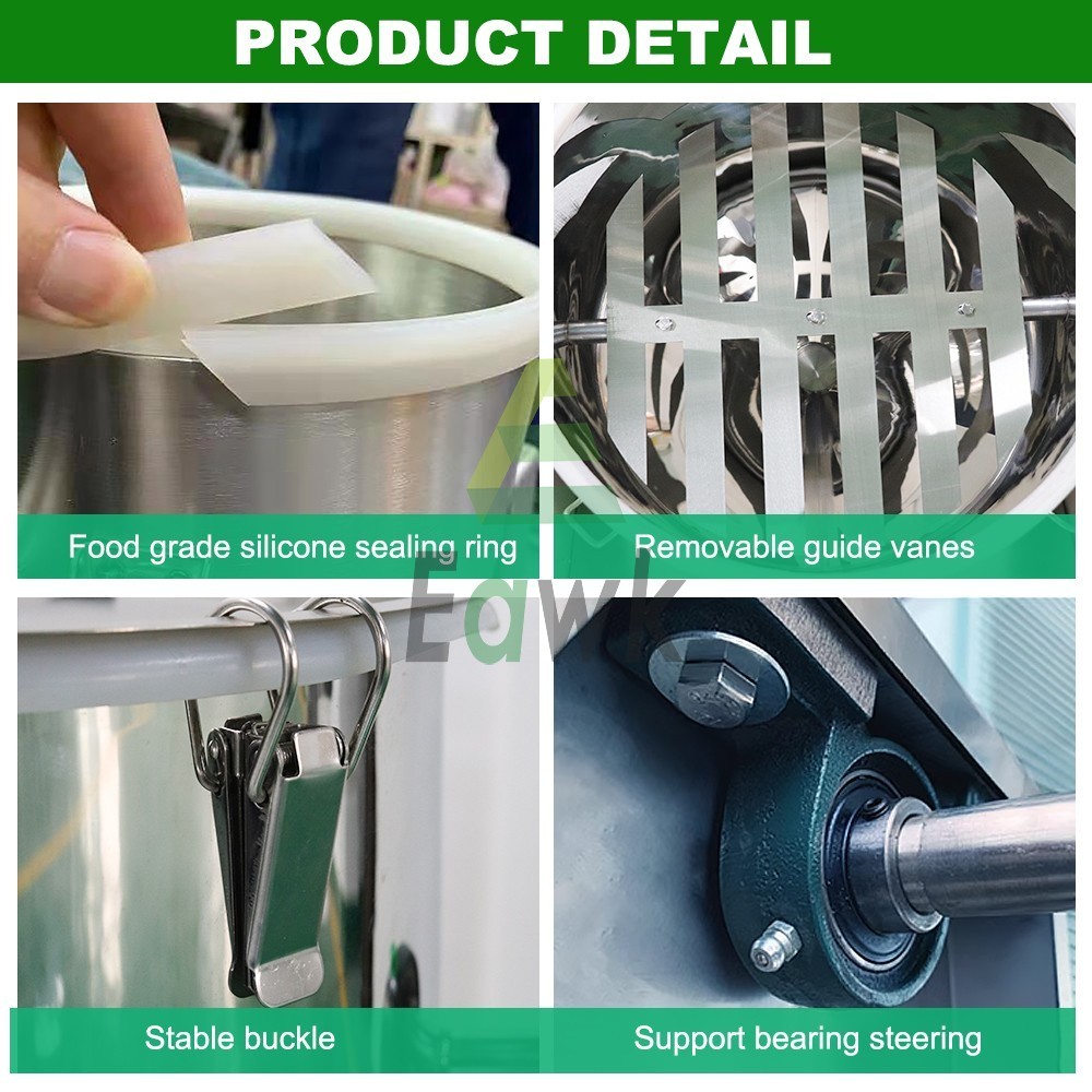 40L Lab Powder Blender 20KG Particle Mixing Machine Food Chemical Mixer 110V New