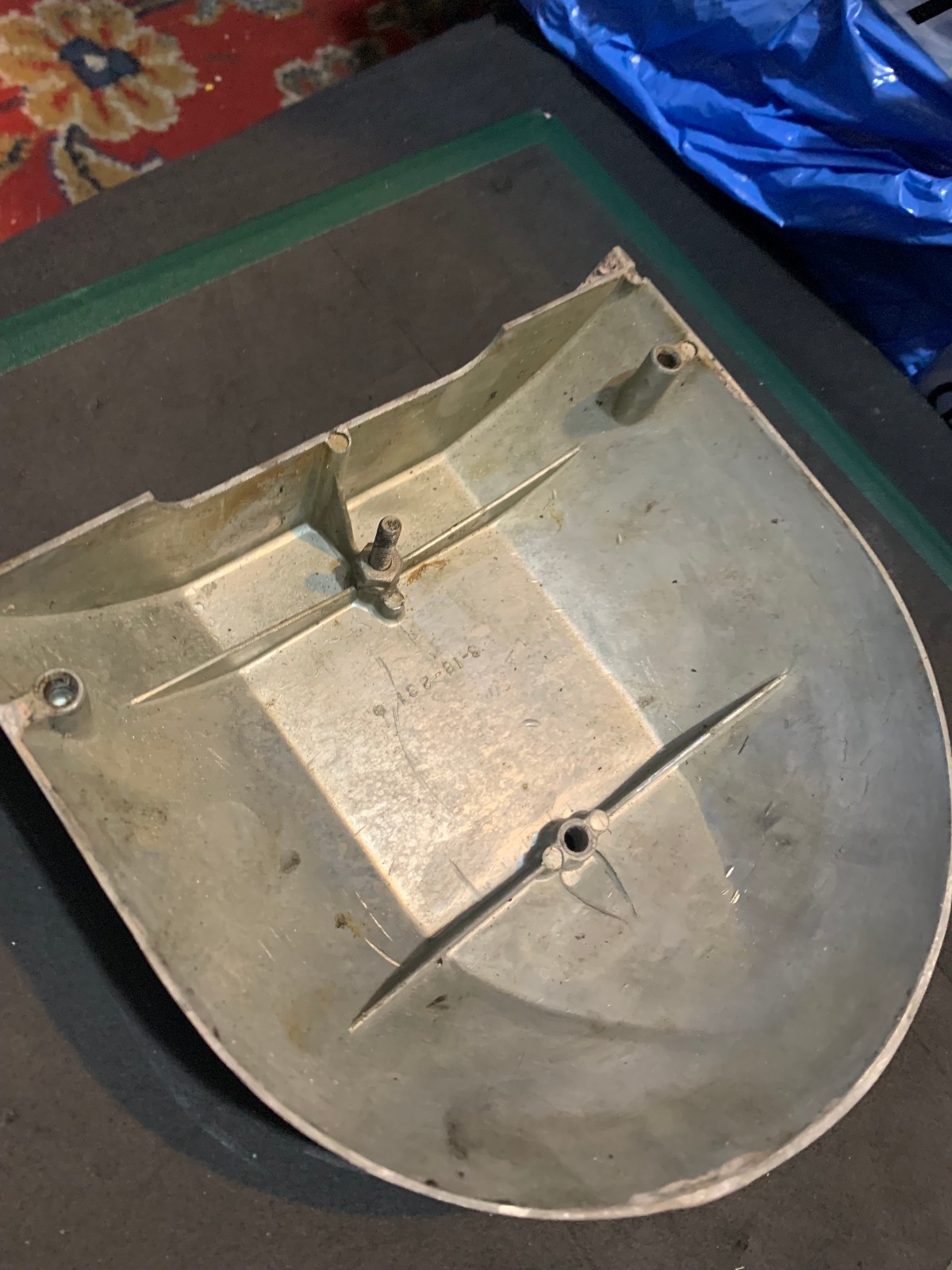 Transmission Case Cover, S-183231-1, OEM Hobart A200 20 QT Mixer, sanded